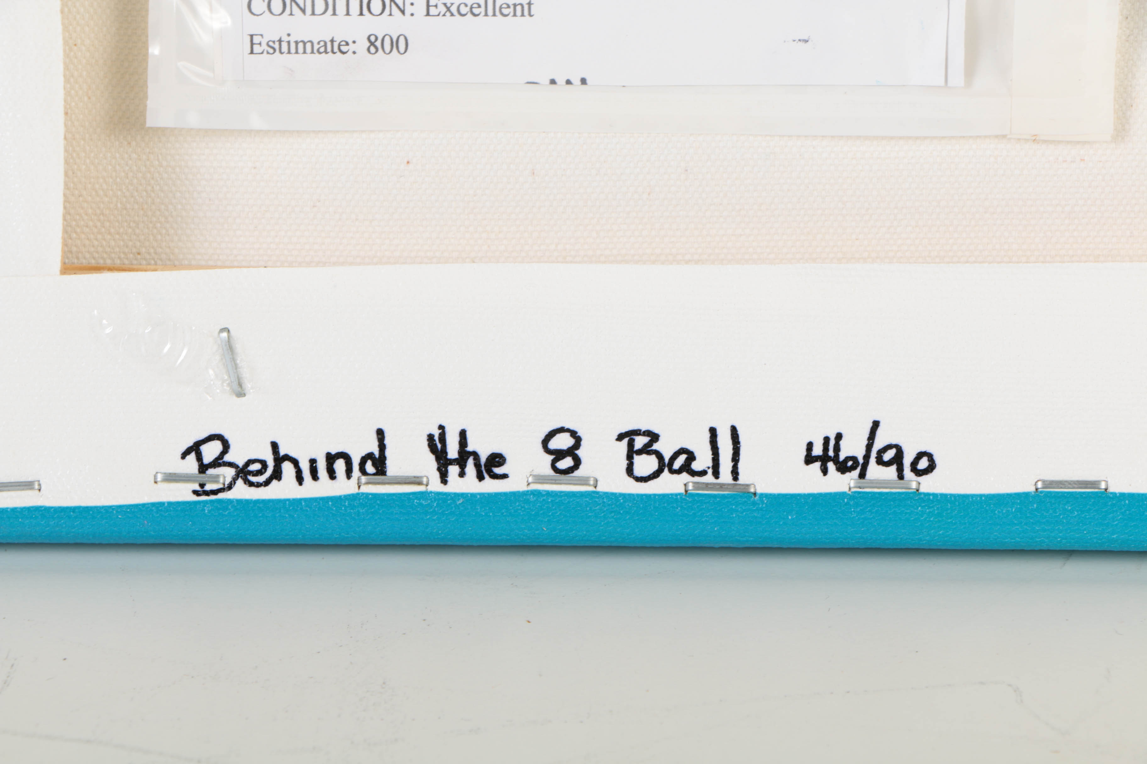 Kenneth F. Aunchman Signed Limited Edition Giclée on Canvas "Behind the 8 Ball"