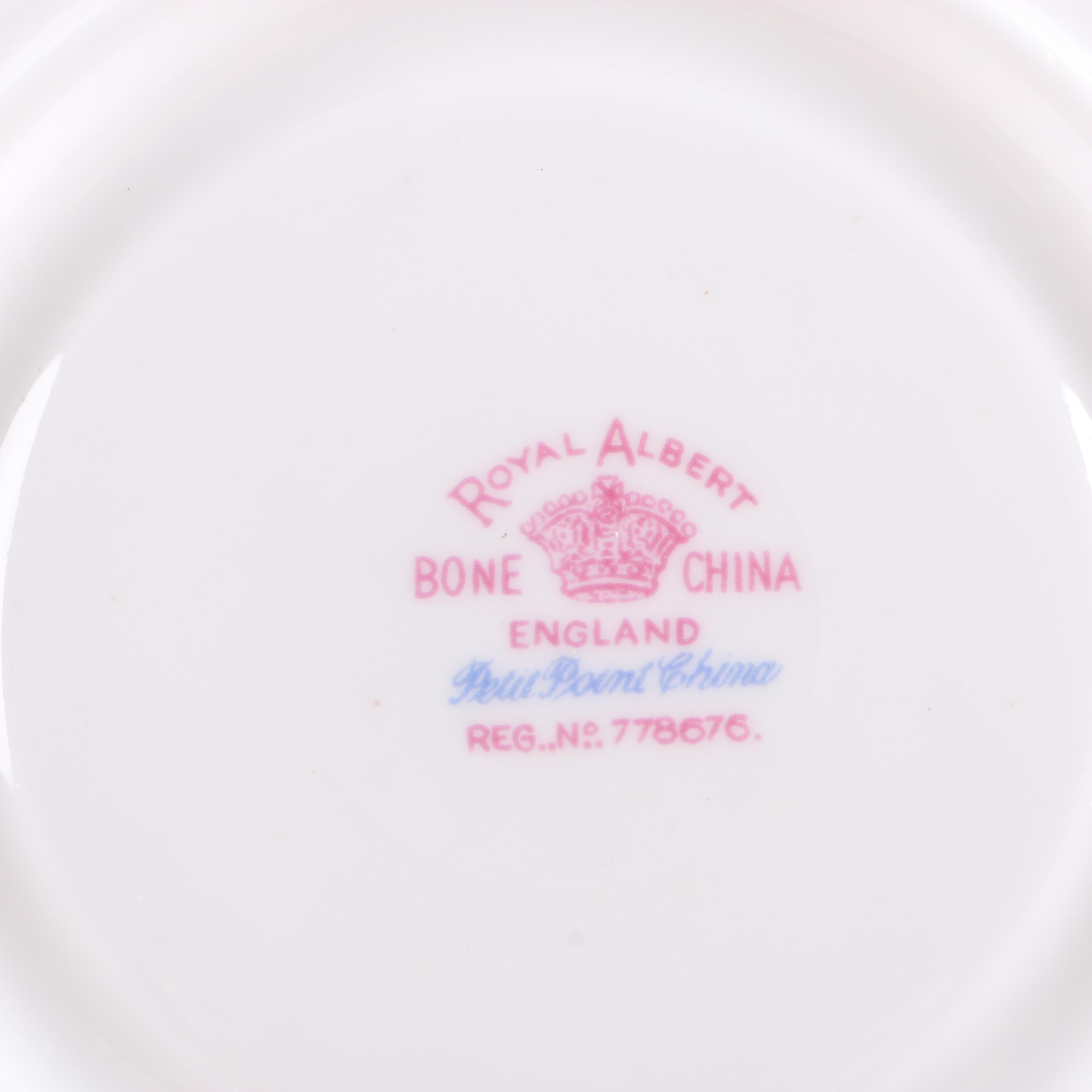 Porcelain Teacup and Saucer Assortment Including Royal Albert