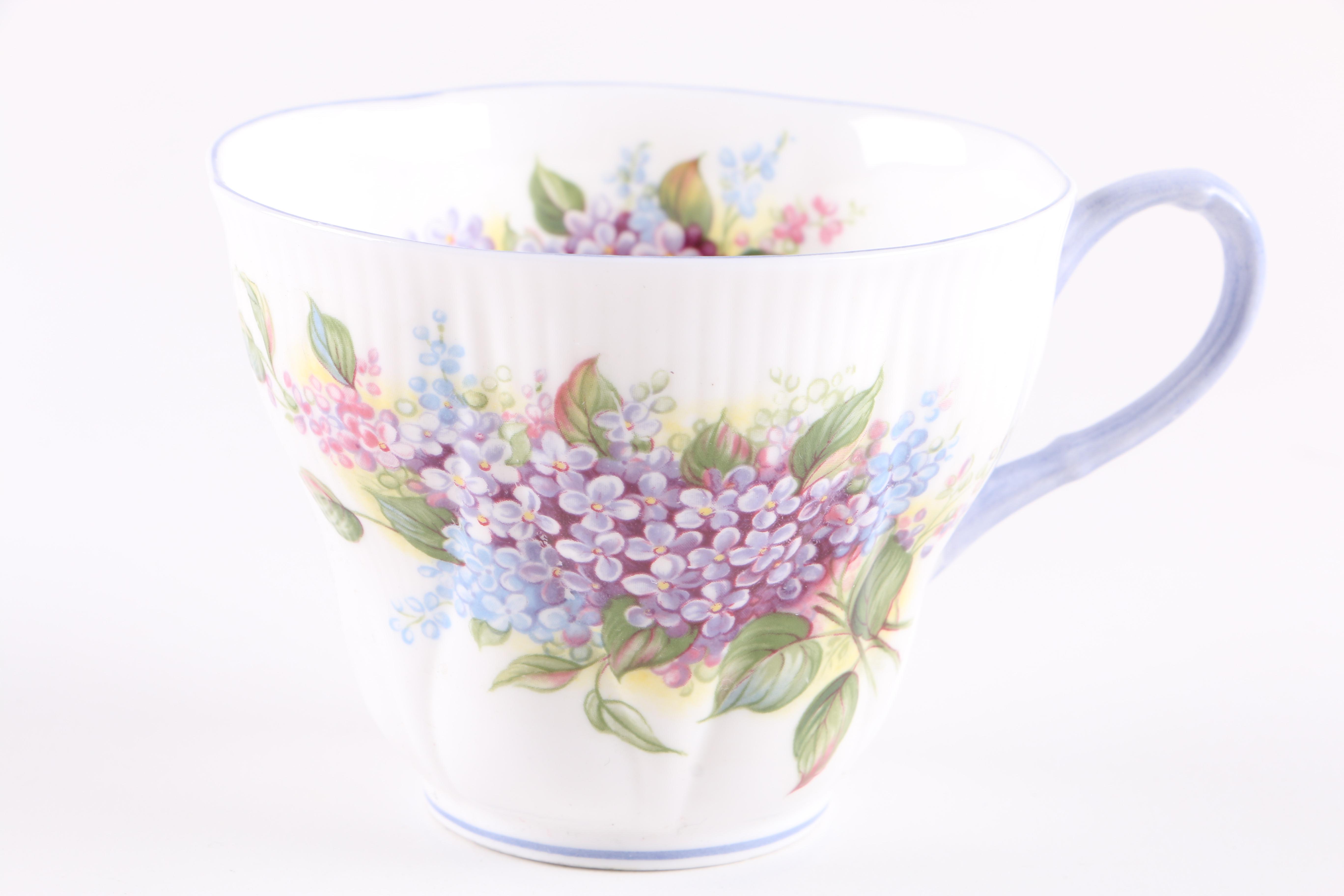 Porcelain Teacup and Saucer Assortment Including Royal Albert