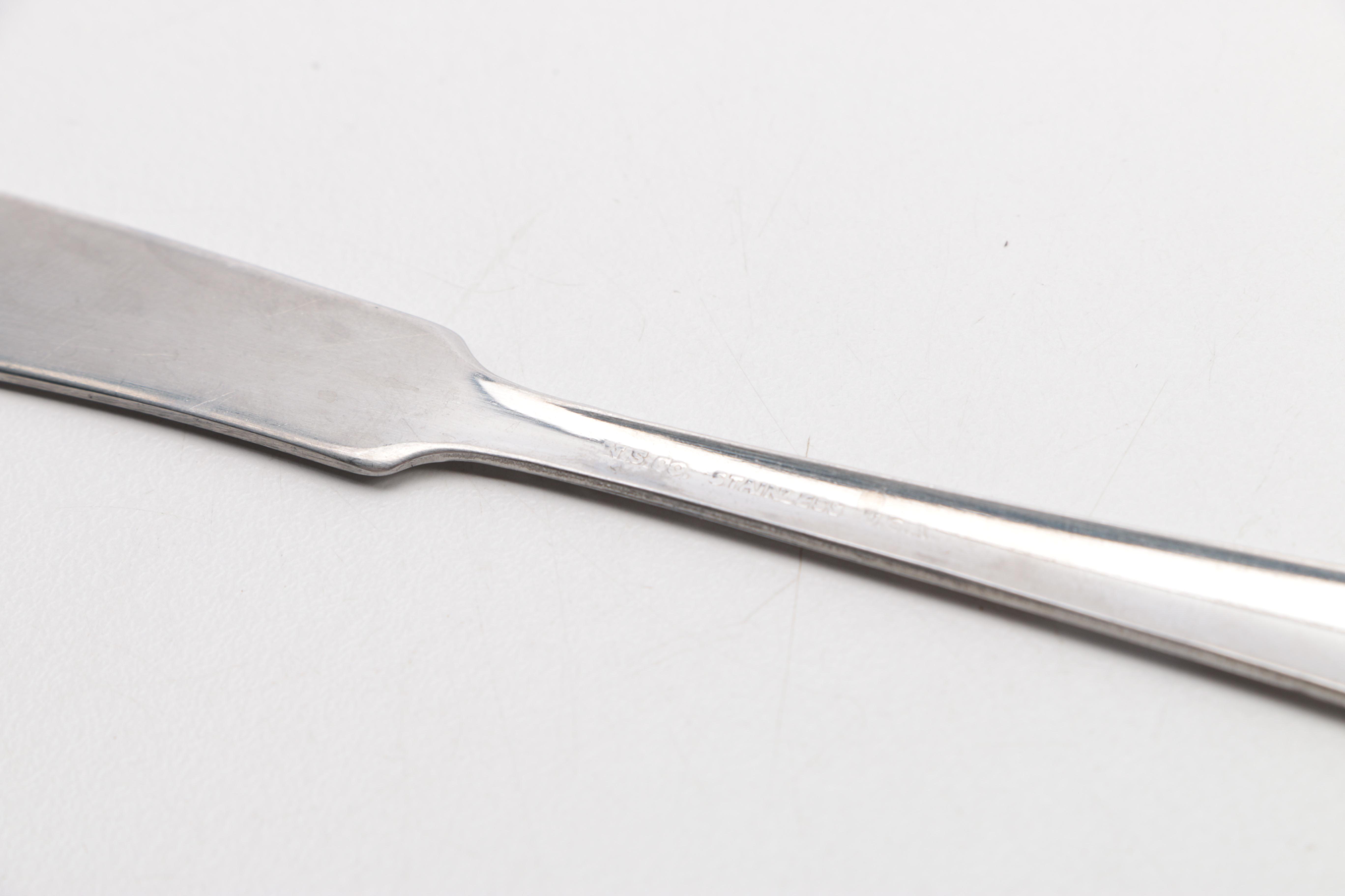 Silver Plate and Stainless Steel Flatware Including Bonny