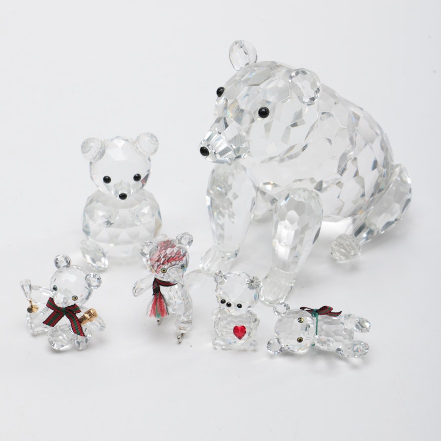 Swarovski and Shannon Crystal Bear Figurines