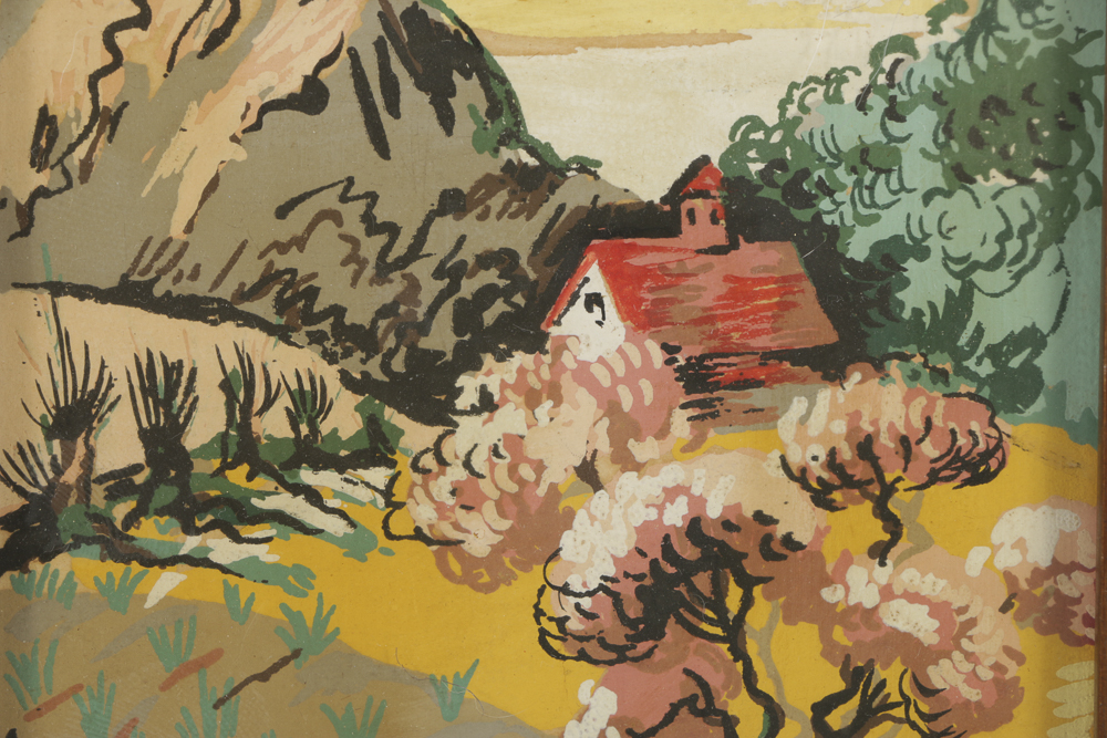 Pair of Margo Alexander Oil Paintings on Paper Landscapes