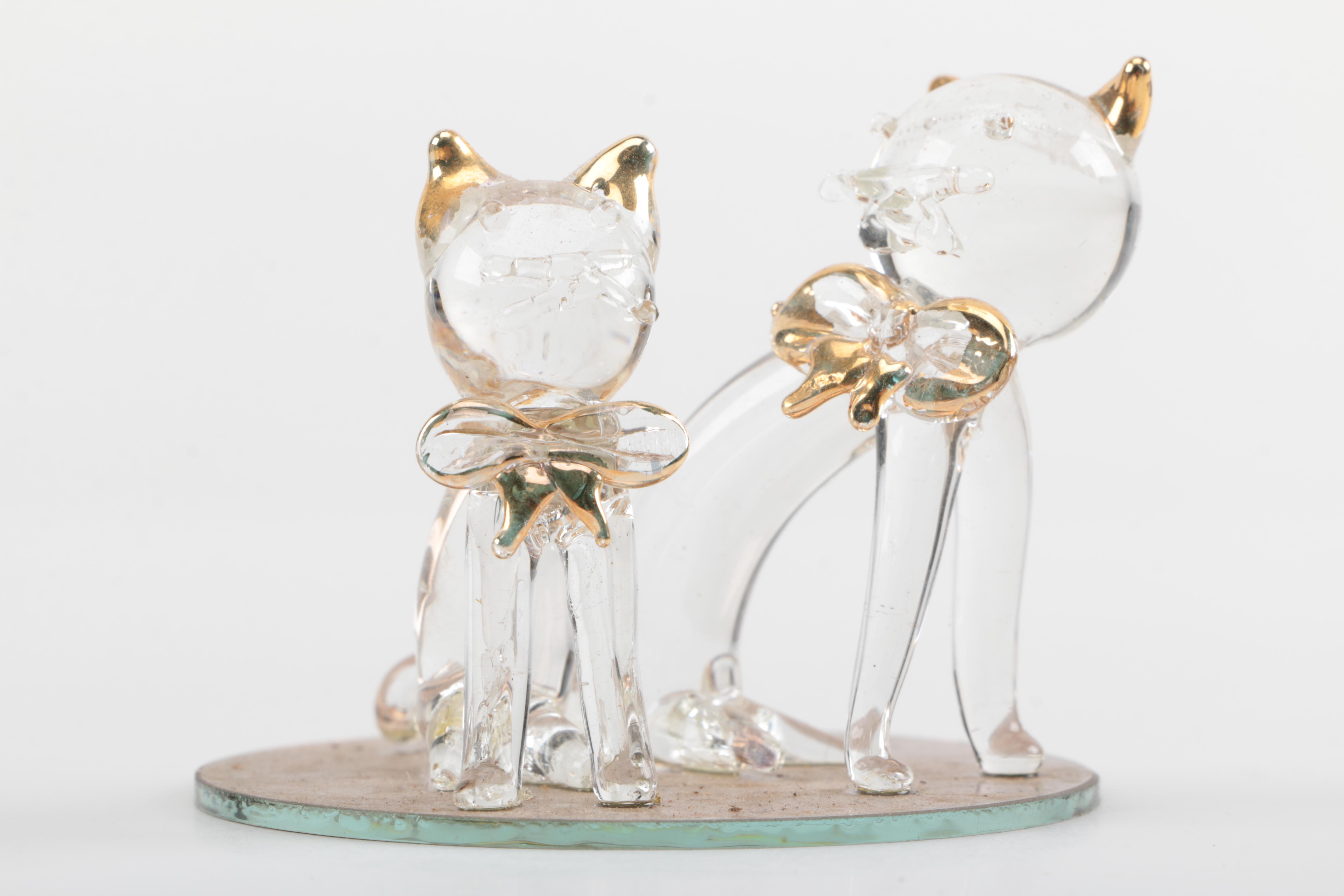 Plastic and Glass Animal Figurines