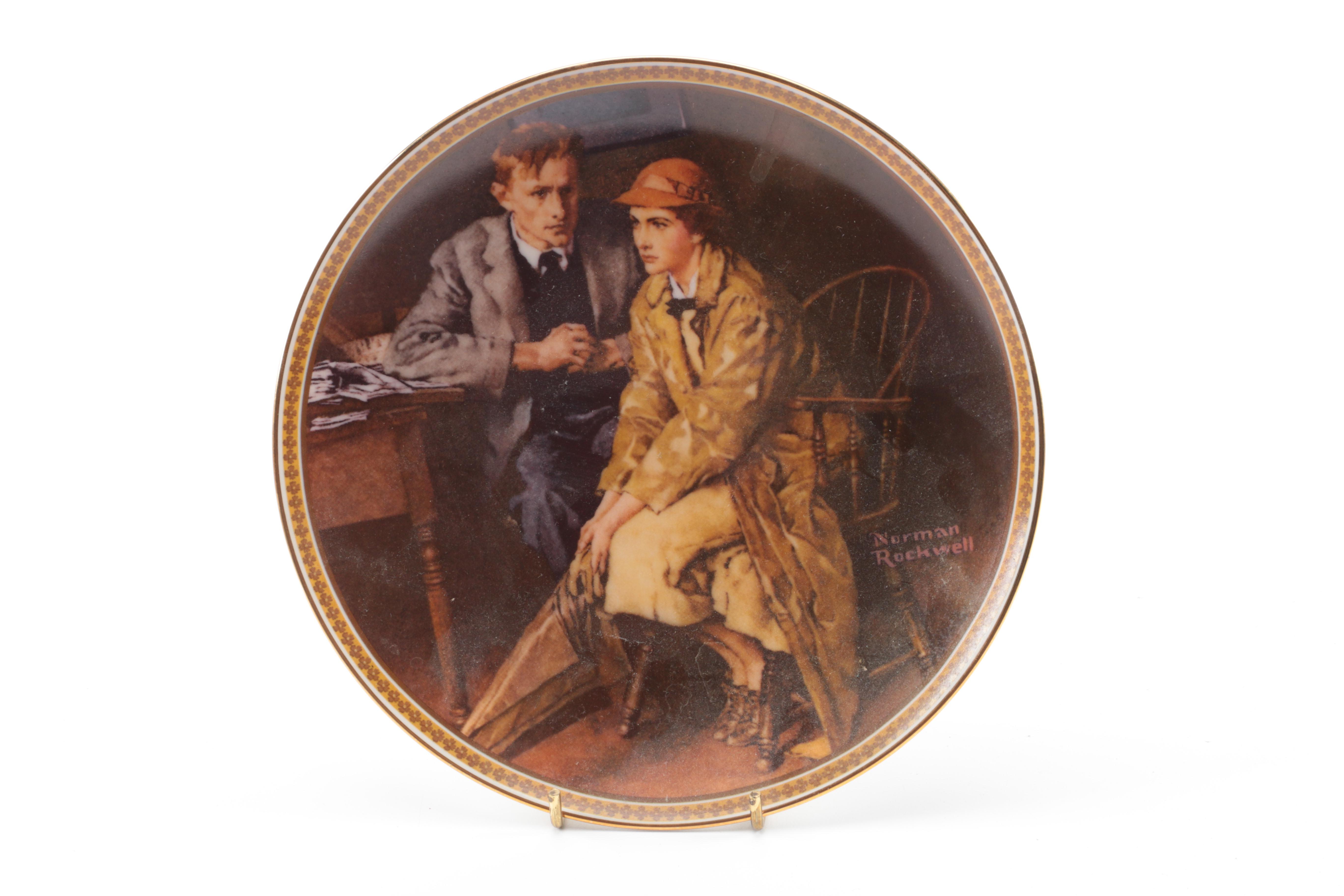 Knowles Limited Edition Normal Rockwell "Rediscovered Women" Porcelain Plates