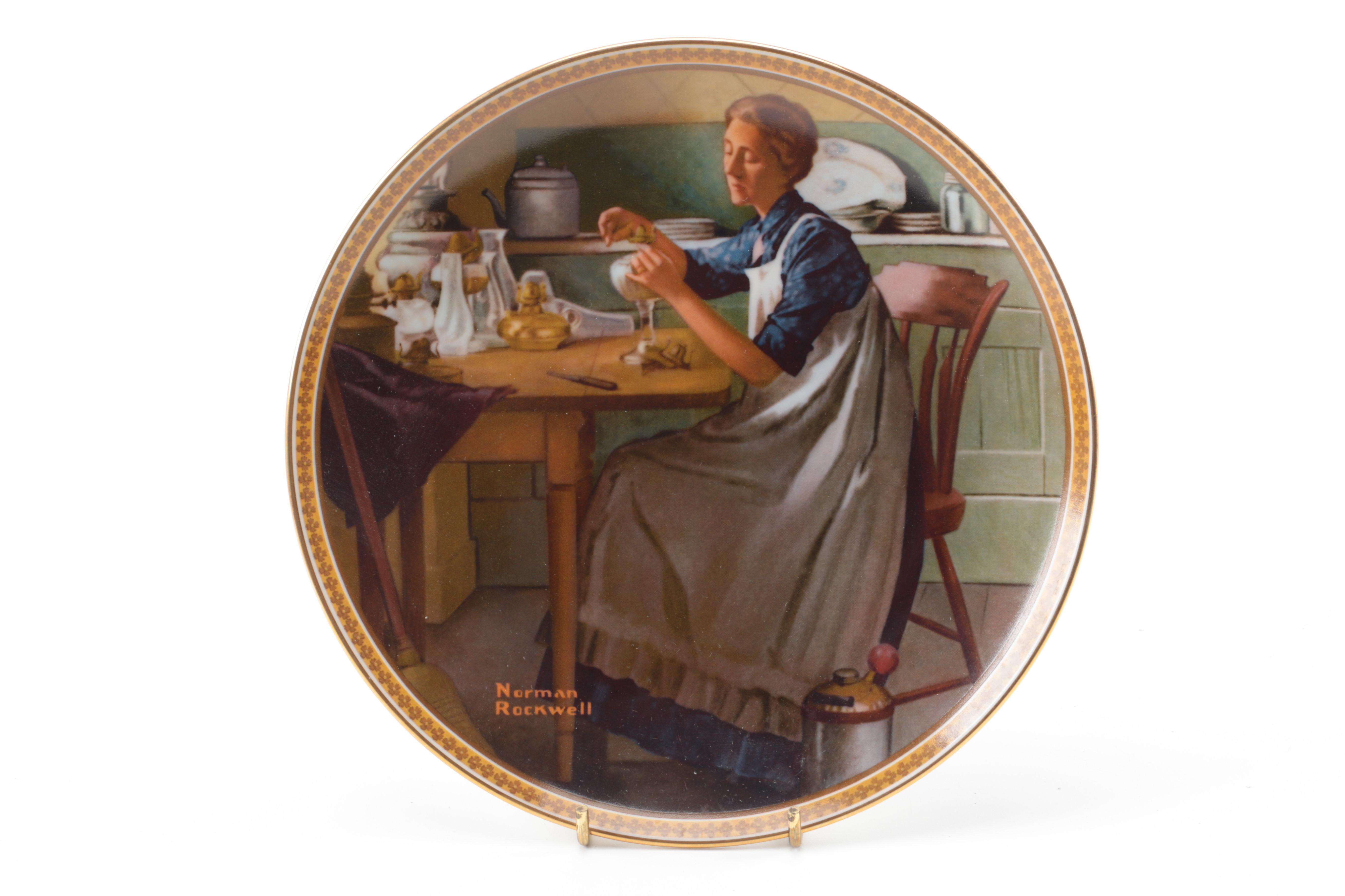 Knowles Limited Edition Normal Rockwell "Rediscovered Women" Porcelain Plates