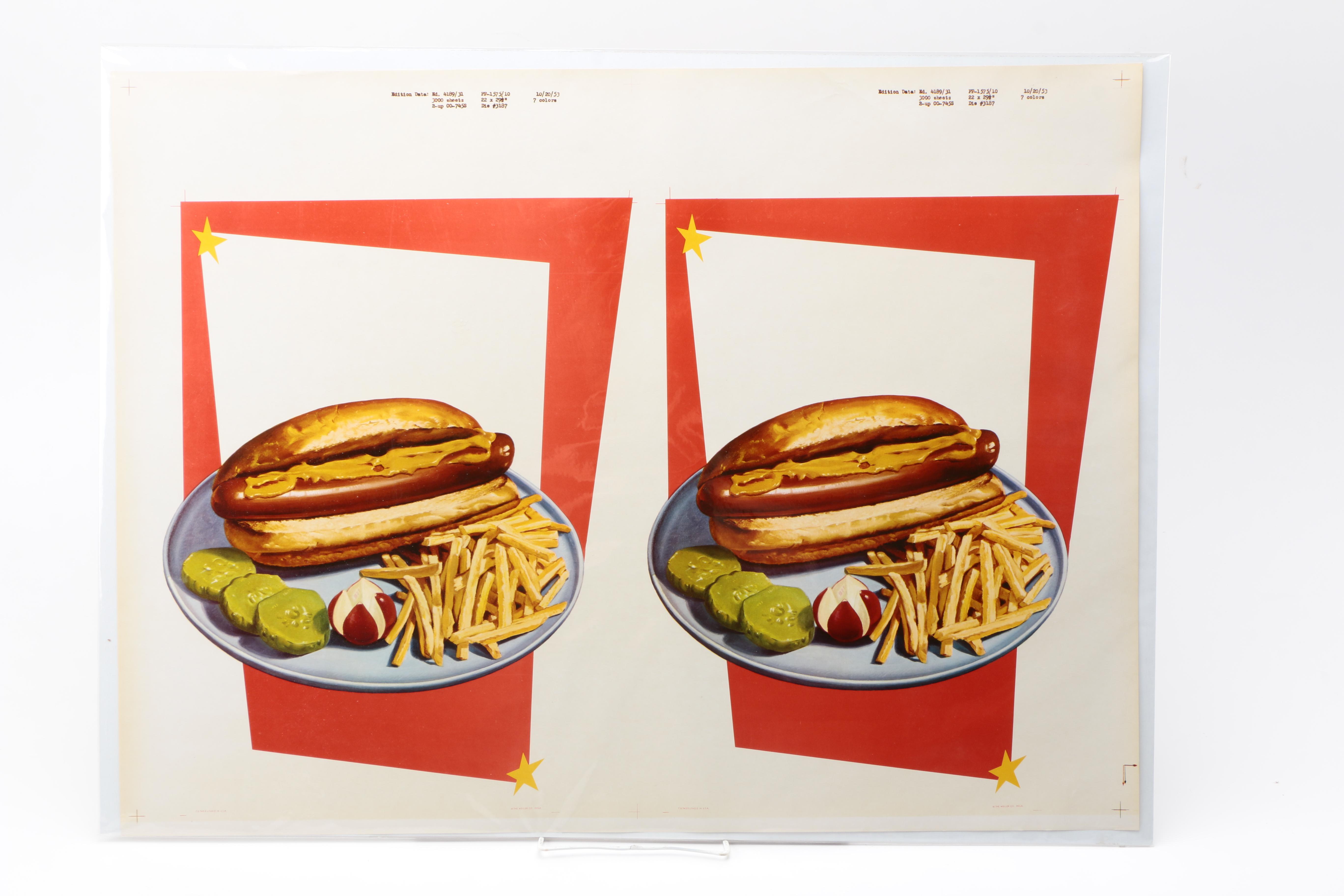 Offset Lithographs of Food