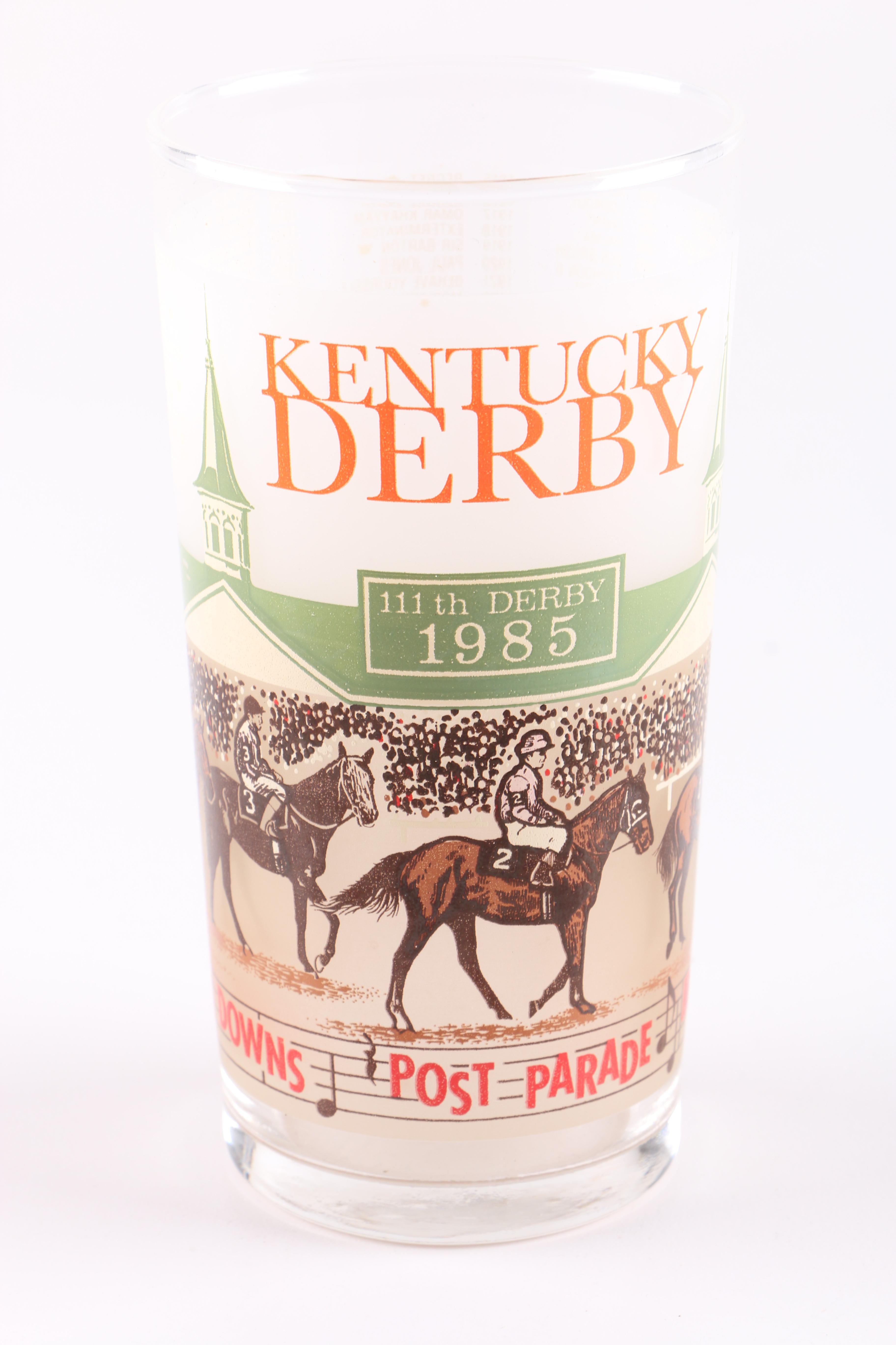 Kentucky Derby and Other Race Commemorative Glasses