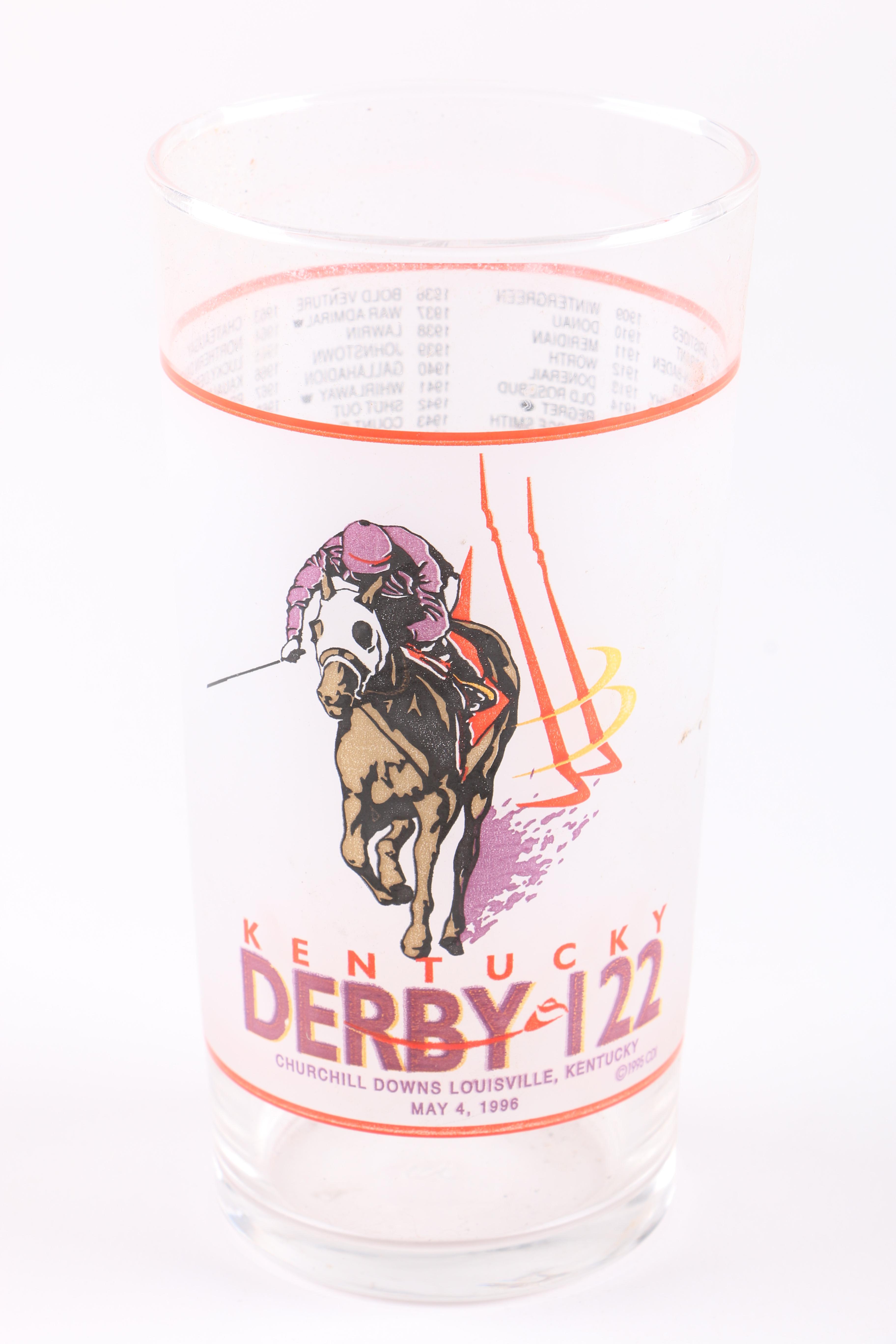 Kentucky Derby and Other Race Commemorative Glasses