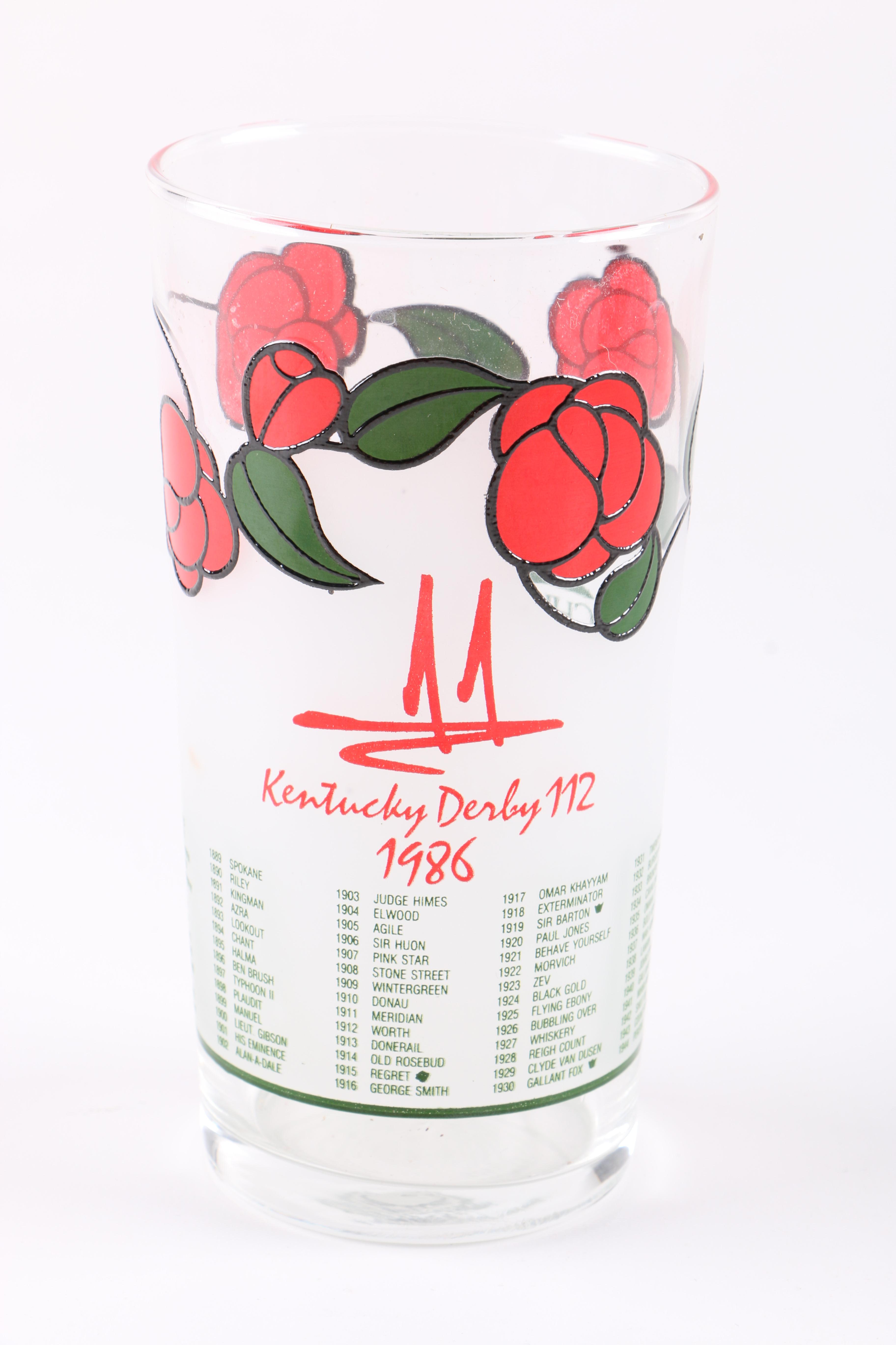 Kentucky Derby and Other Race Commemorative Glasses