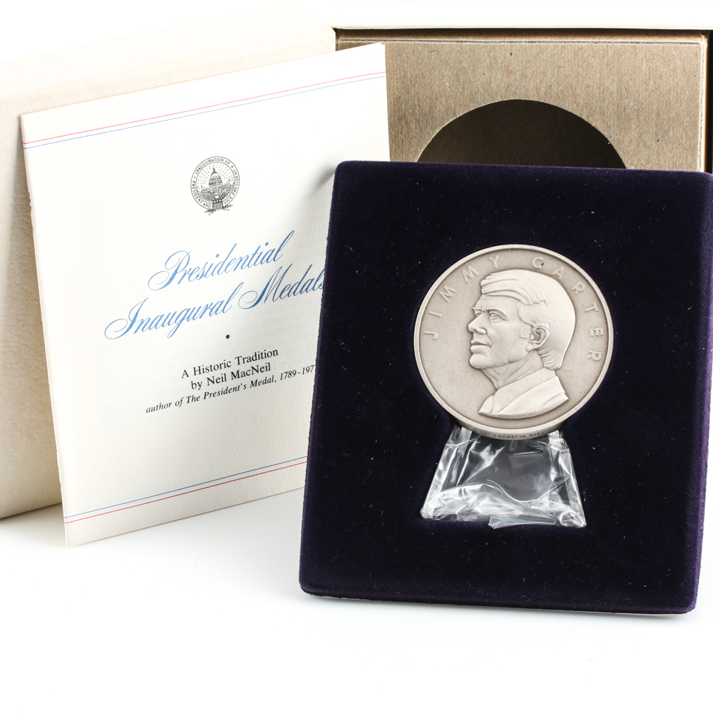 1977 .999 Silver Jimmy Carter Inaugural Medal