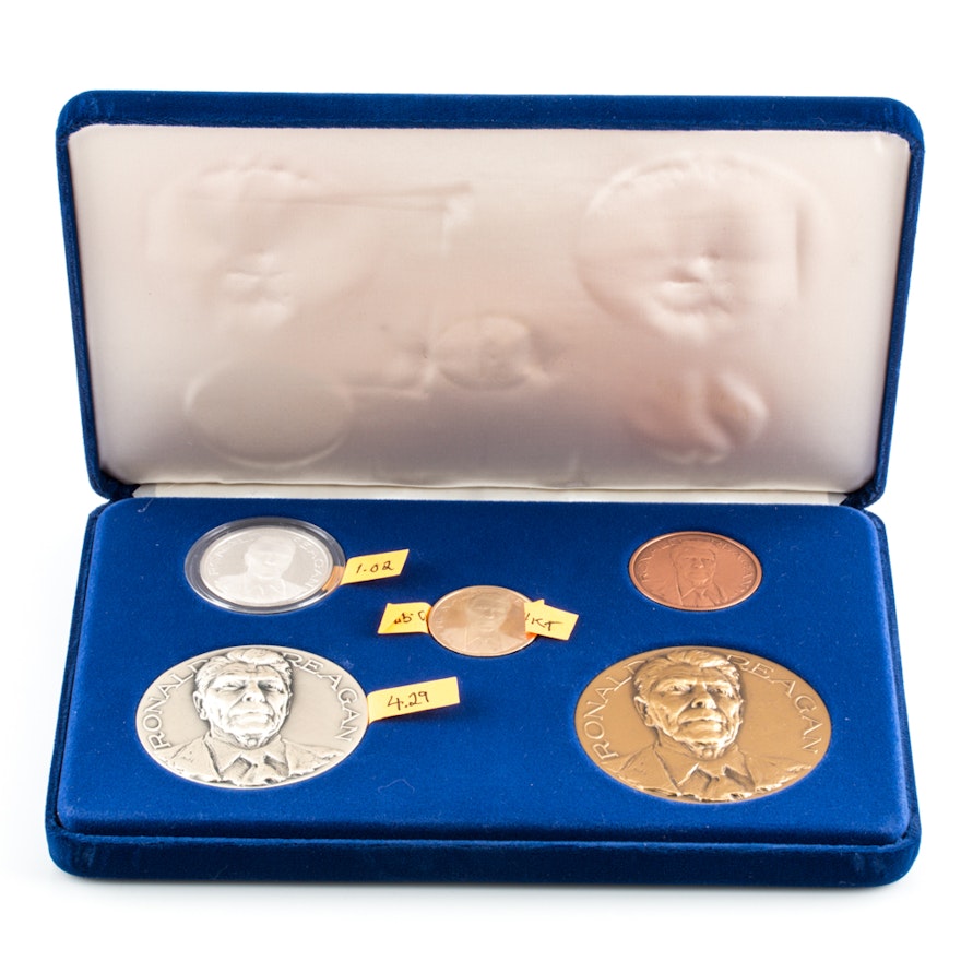 Limted Edition 1981 Ronald Reagan Inaugural Medal Set