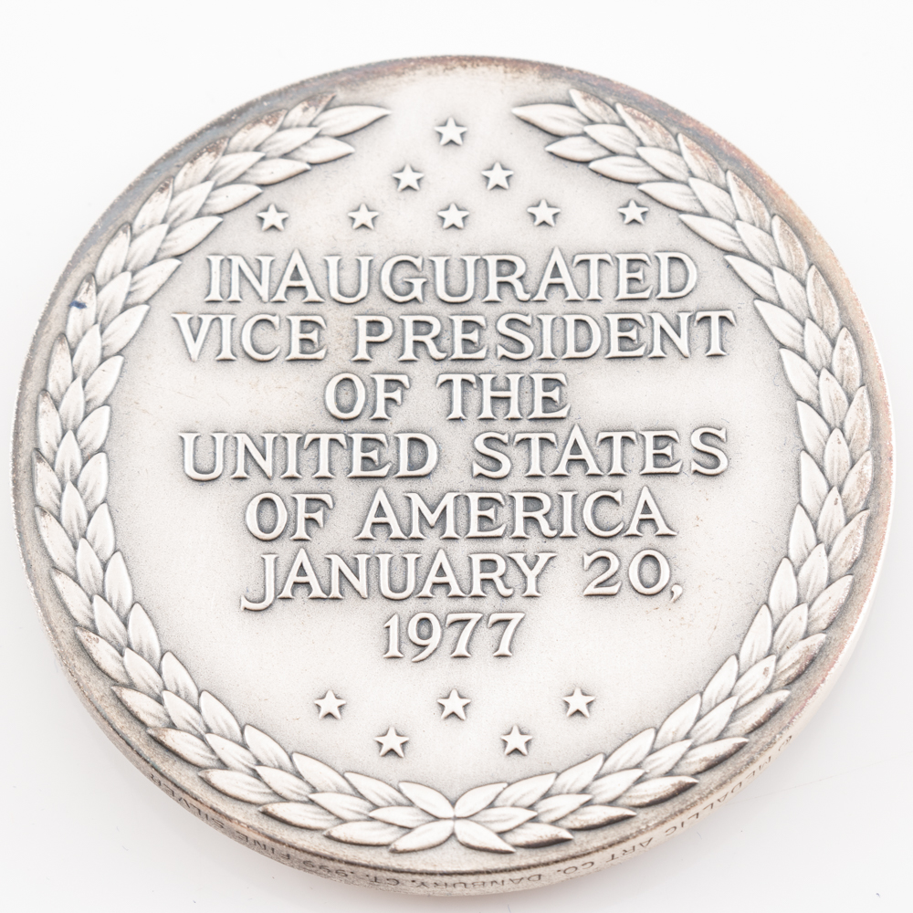 Pair of 1977 .999 Silver Inaugural Medals