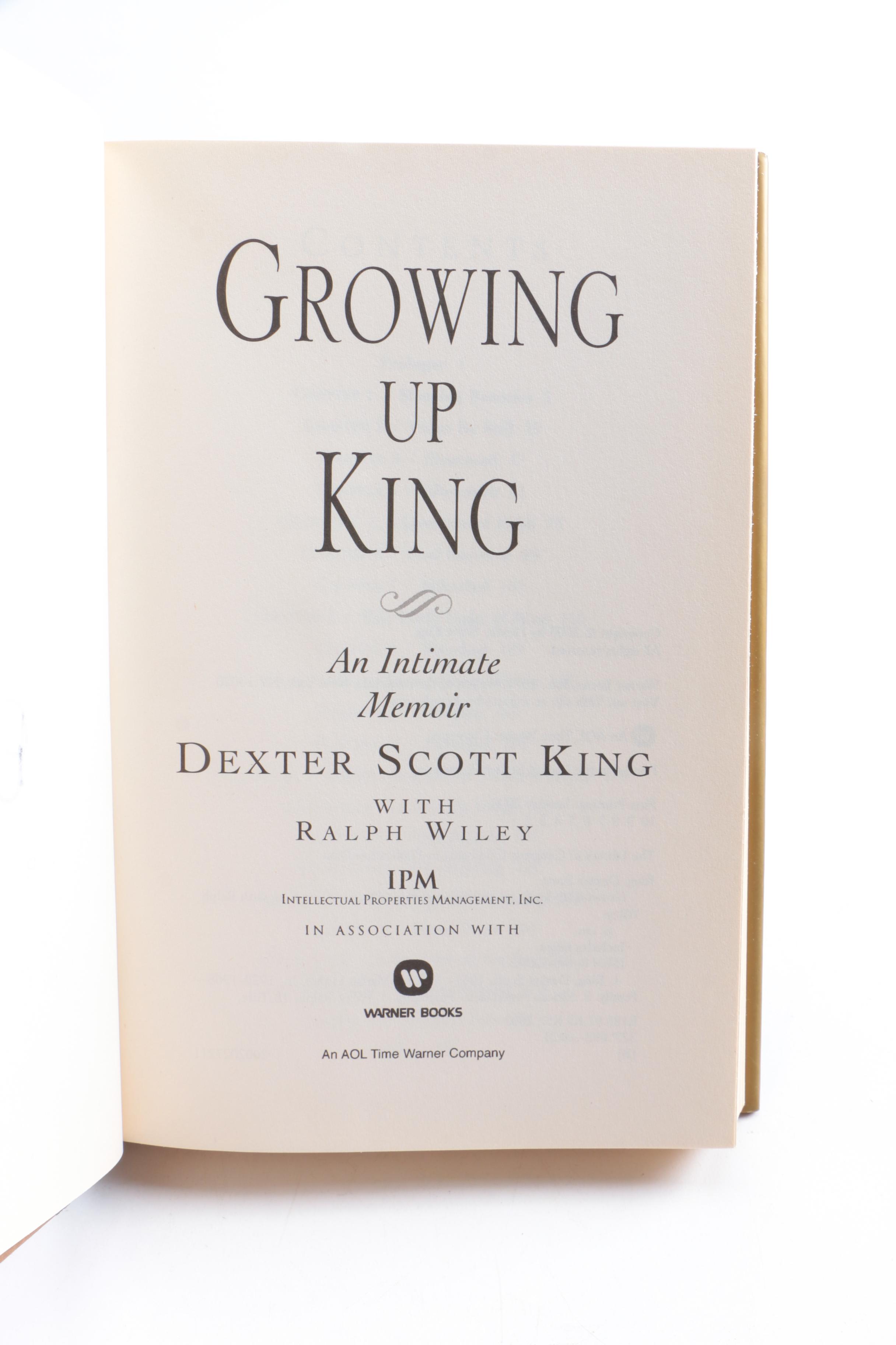 Collection of King Family Books Including a Signed Dexter Scott King First Edition
