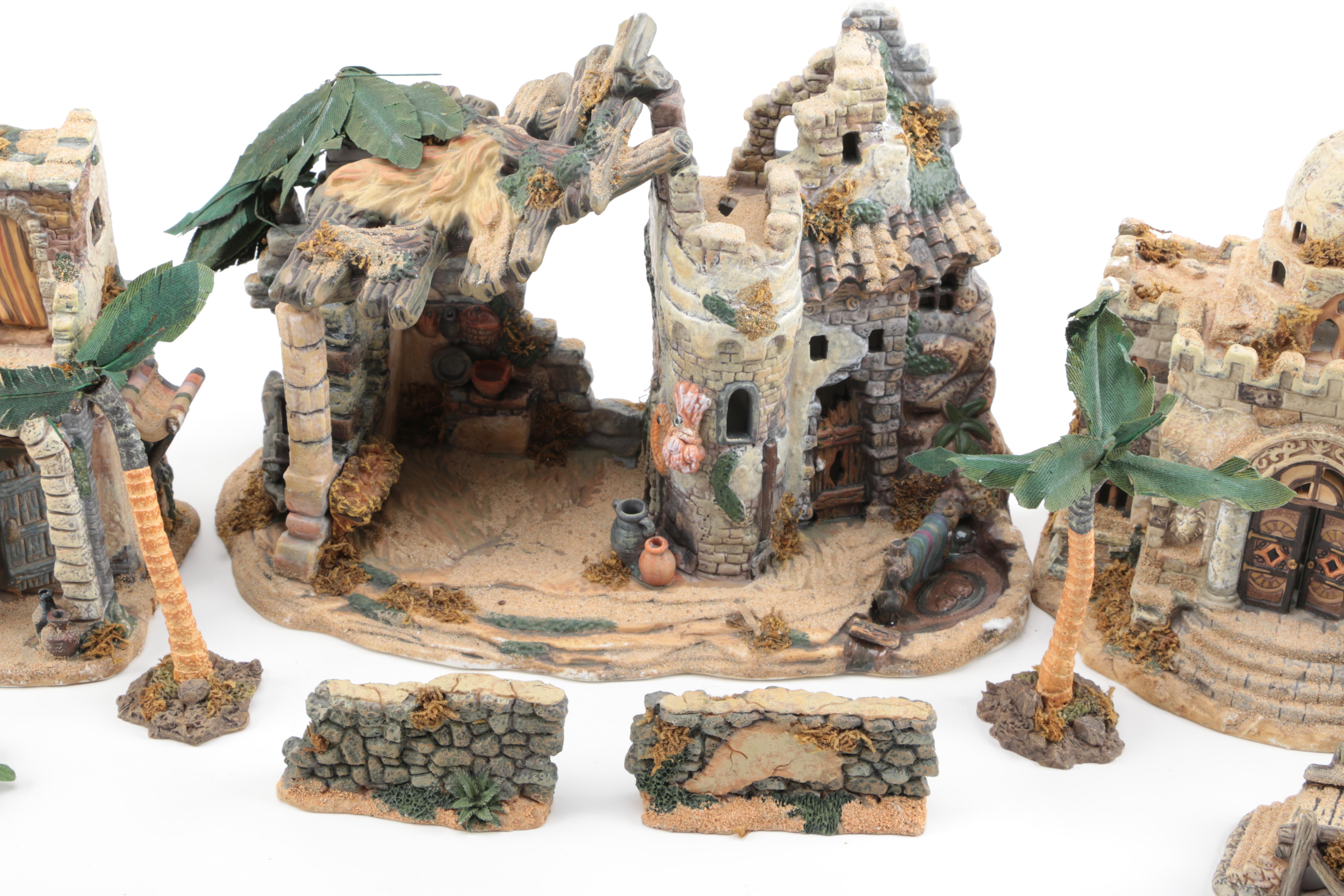 Nativity Scene That Includes The Bethlehem Village