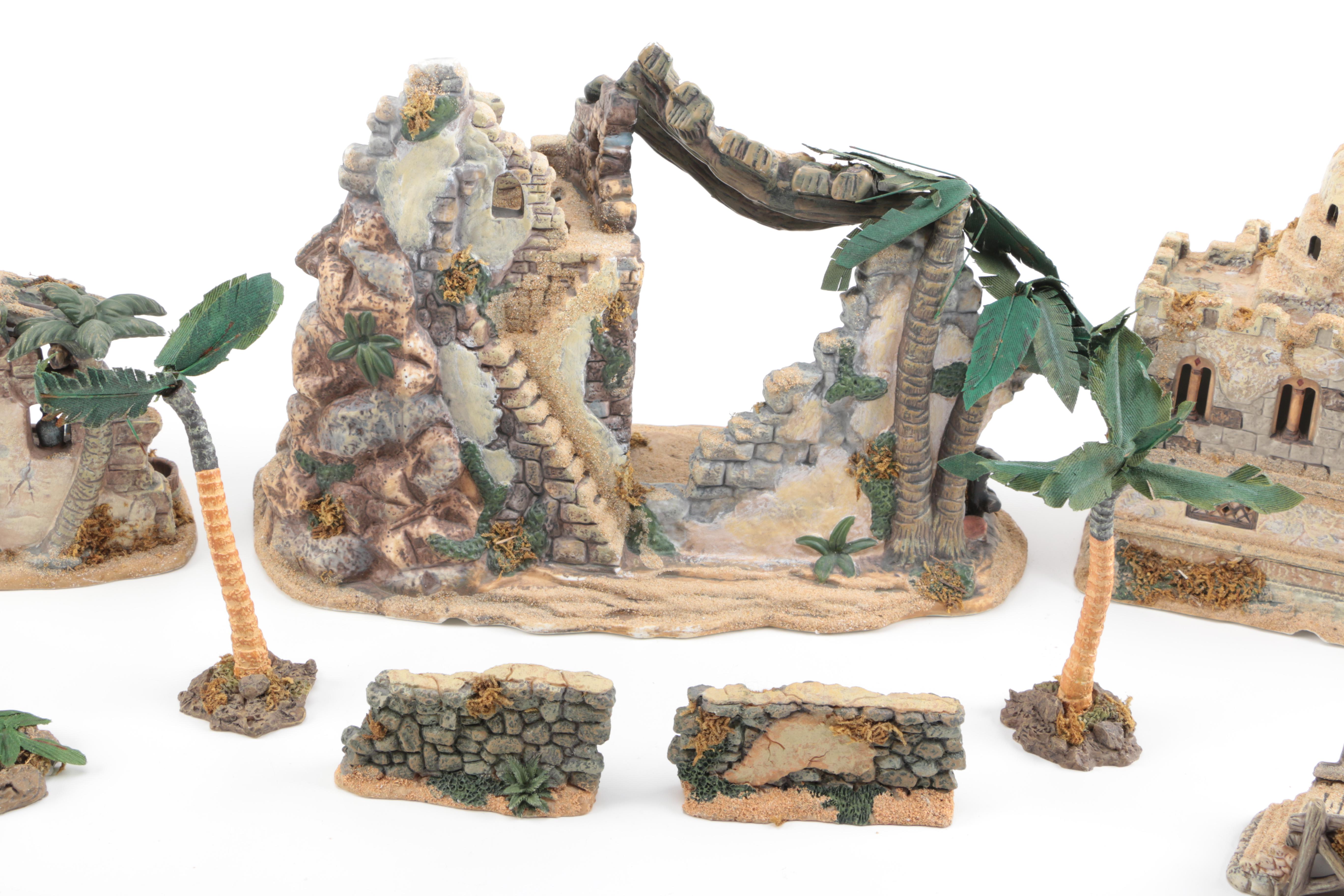 Nativity Scene That Includes The Bethlehem Village