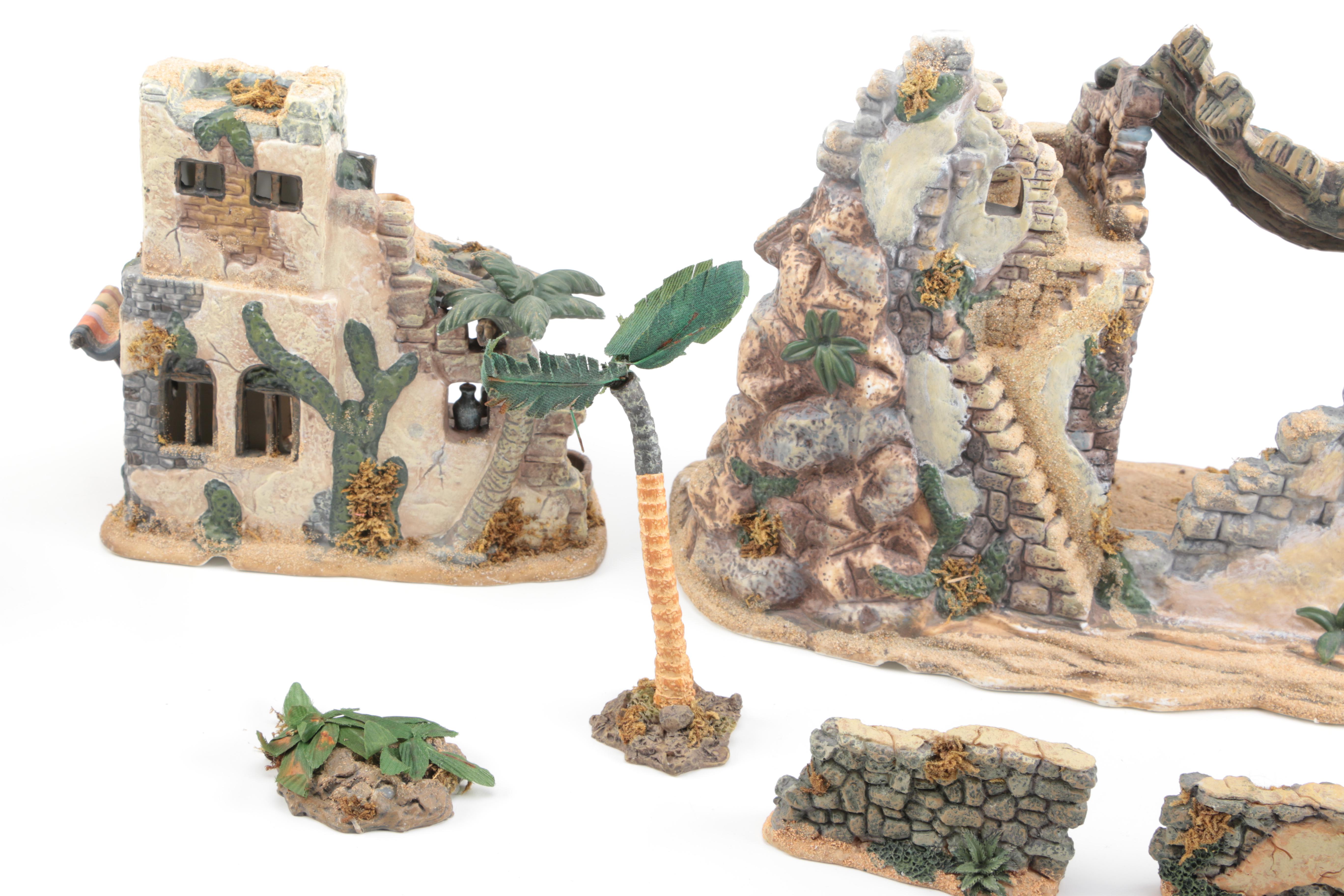 Nativity Scene That Includes The Bethlehem Village