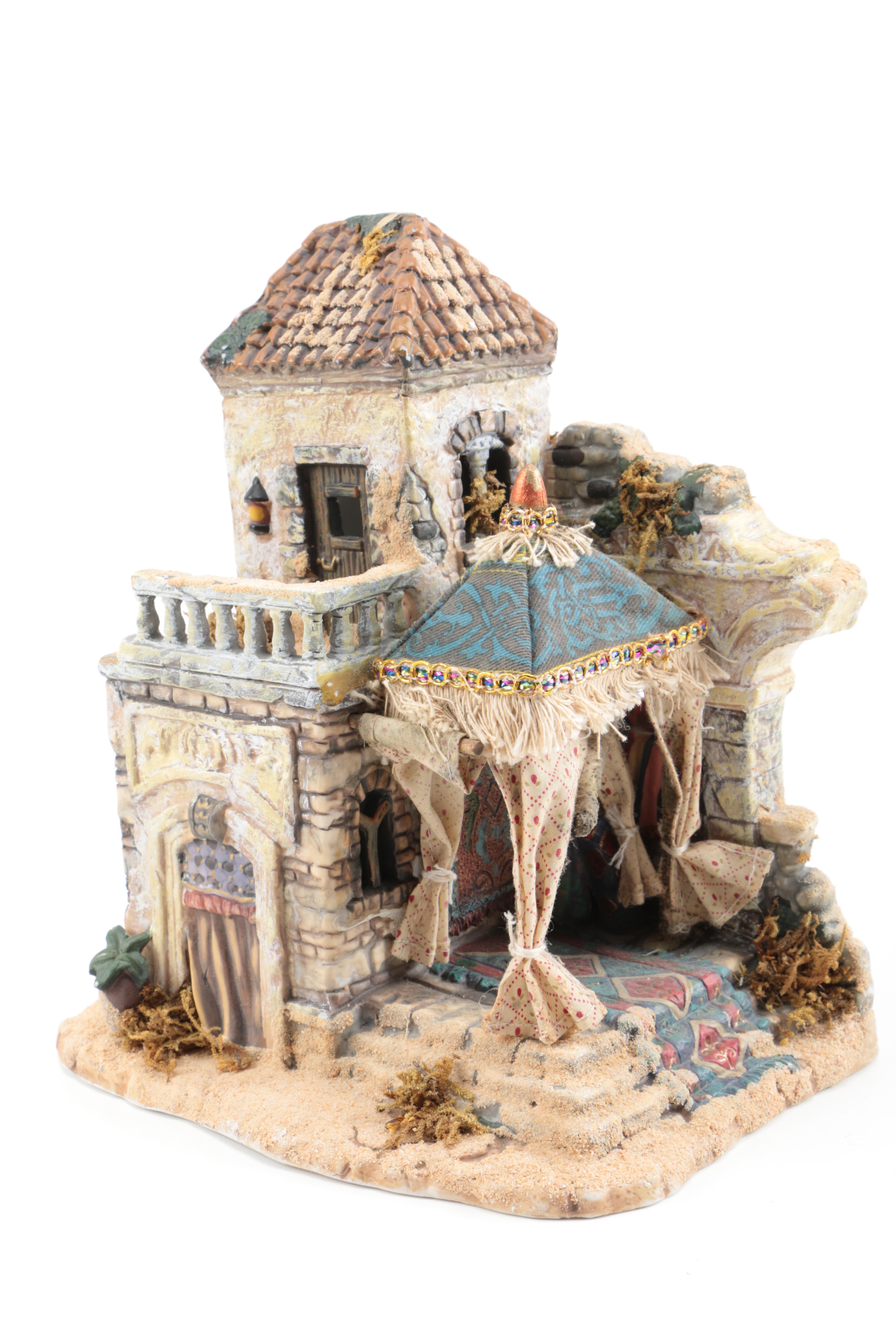 Nativity Scene That Includes The Bethlehem Village