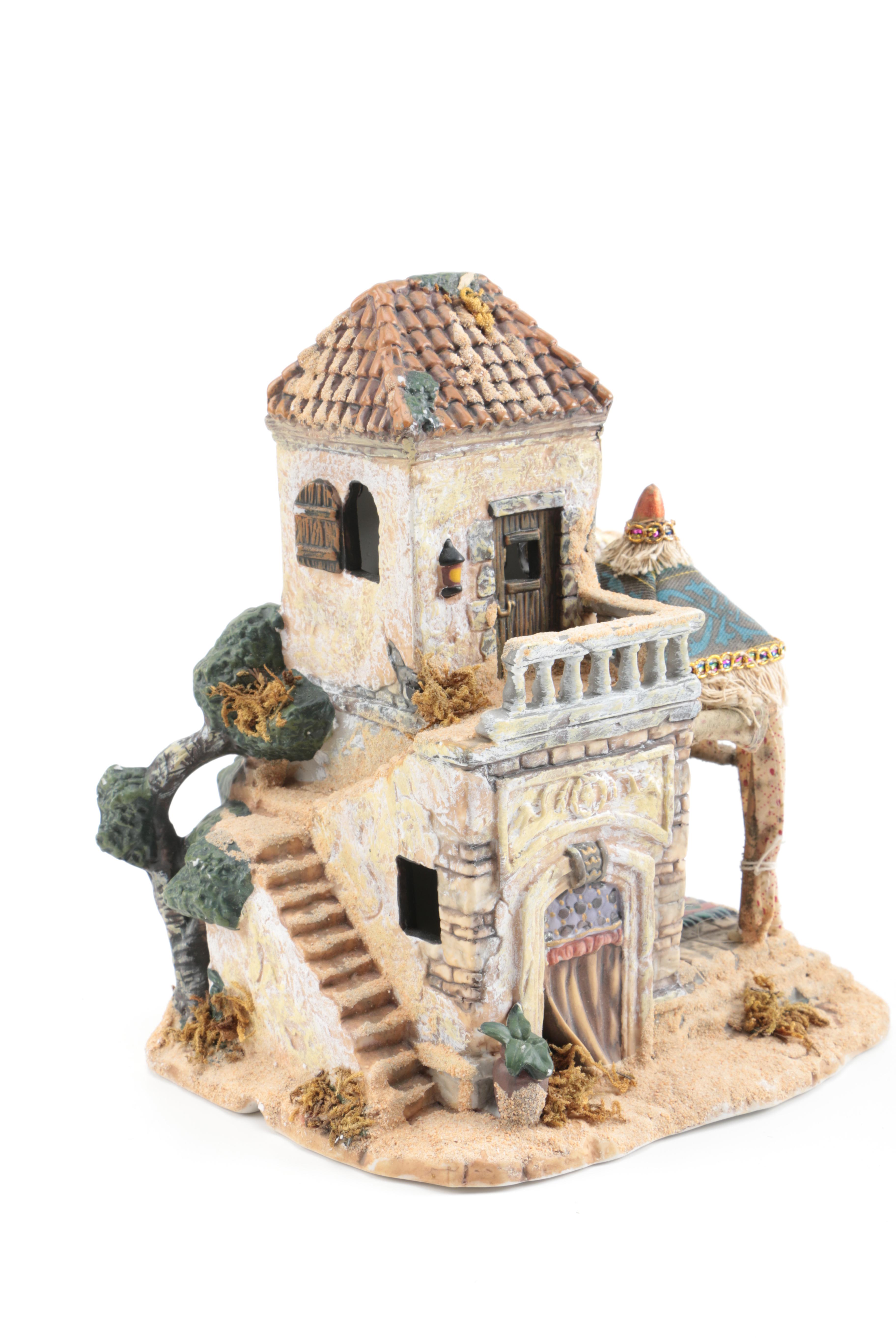 Nativity Scene That Includes The Bethlehem Village