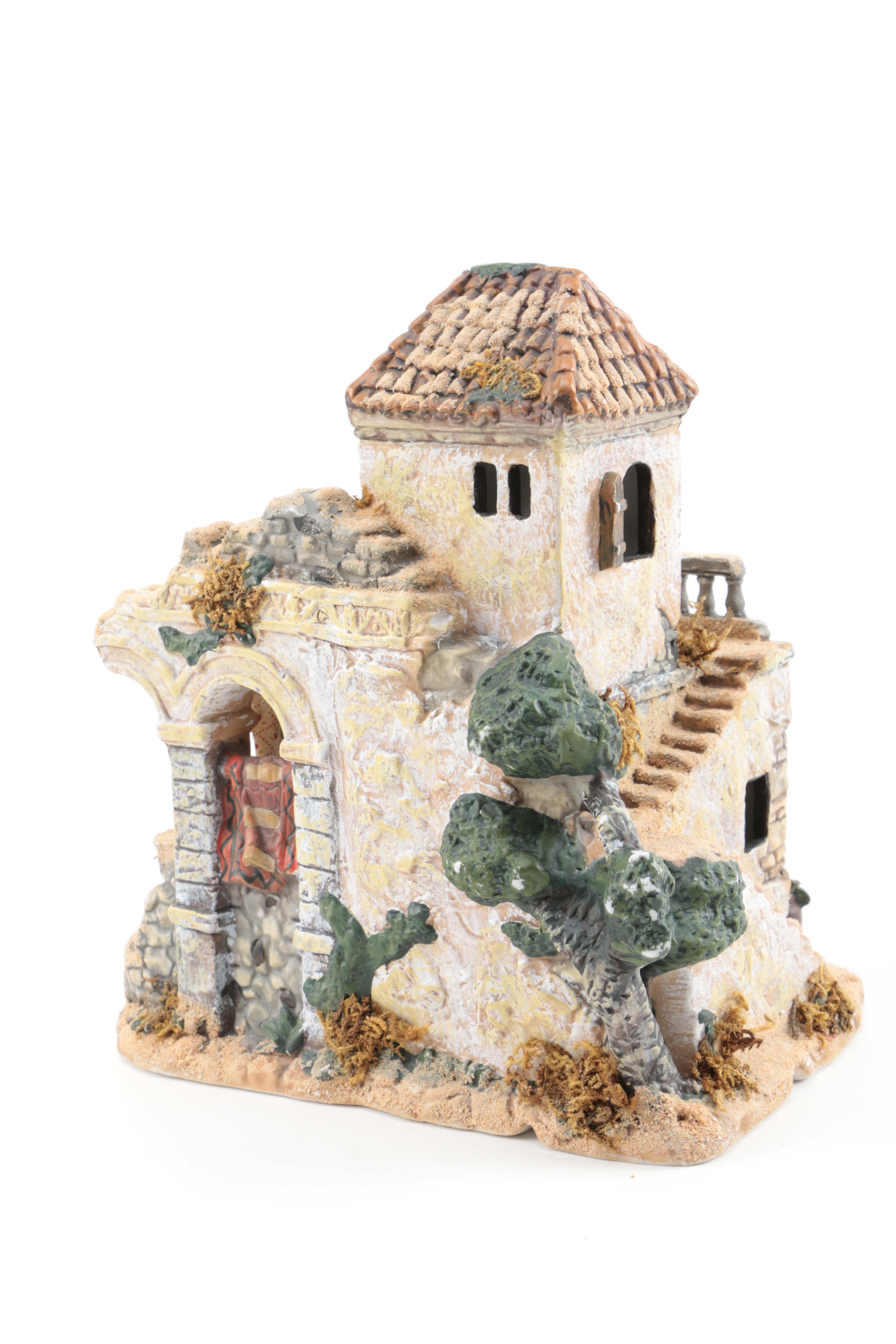 Nativity Scene That Includes The Bethlehem Village