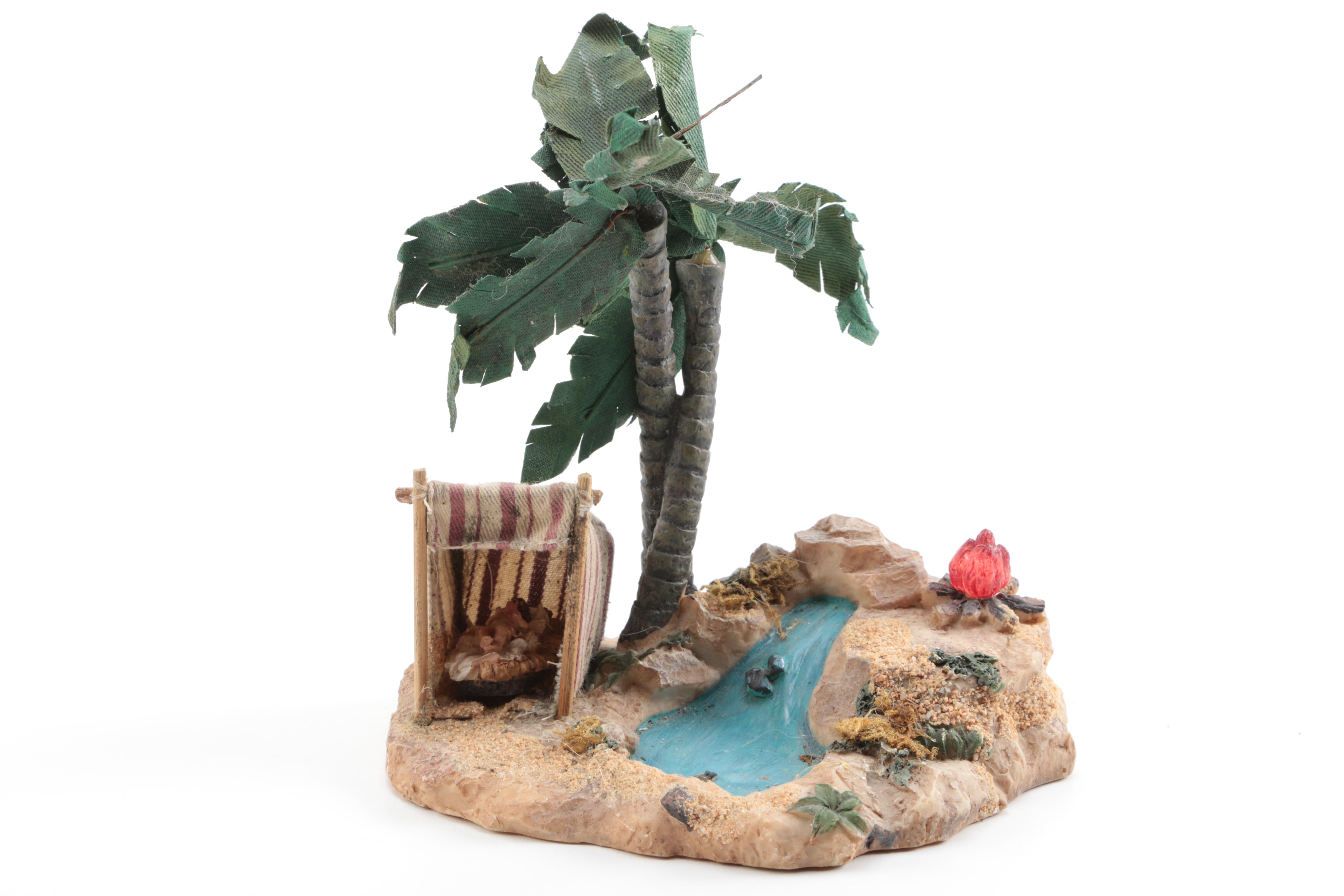 Nativity Scene That Includes The Bethlehem Village