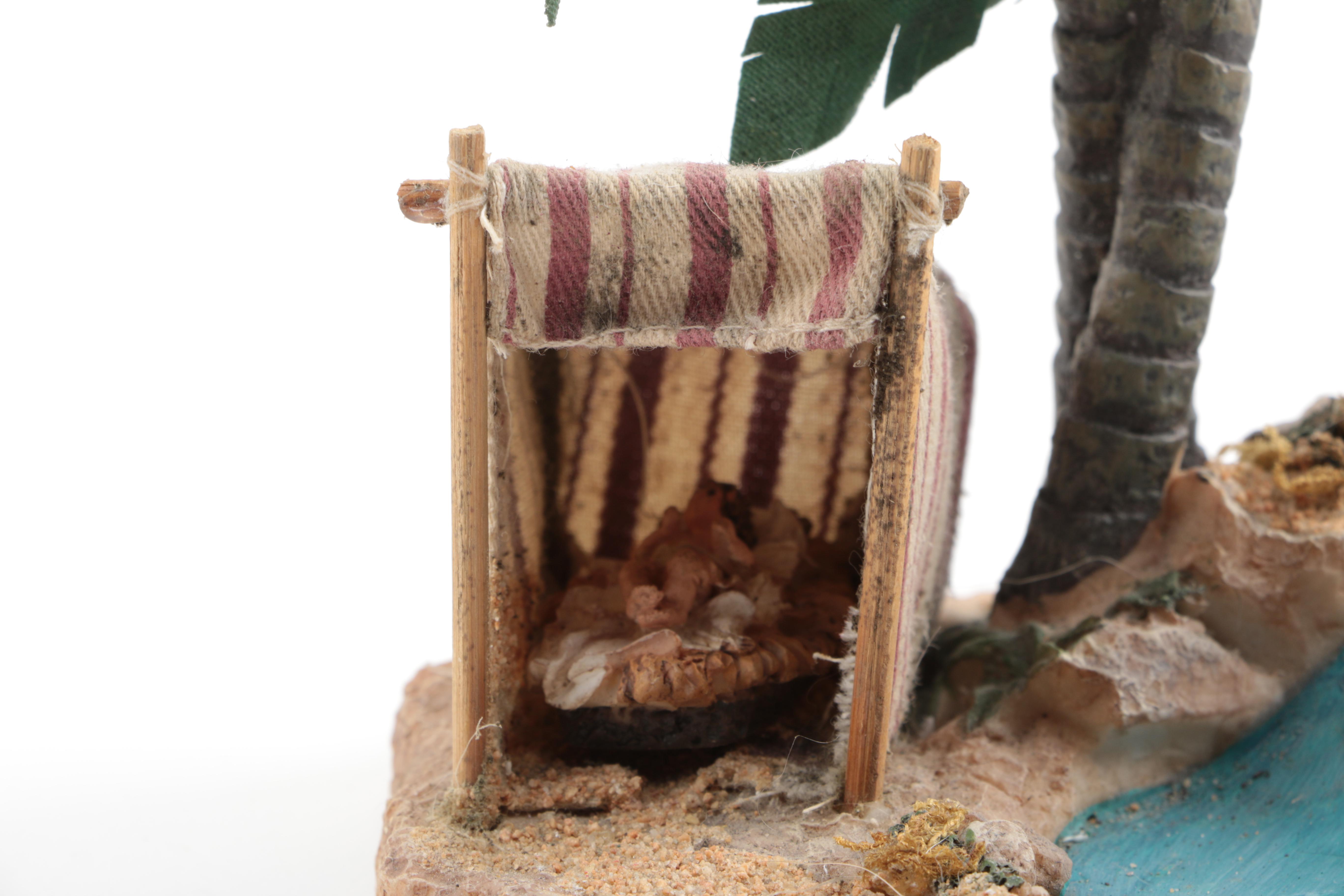 Nativity Scene That Includes The Bethlehem Village