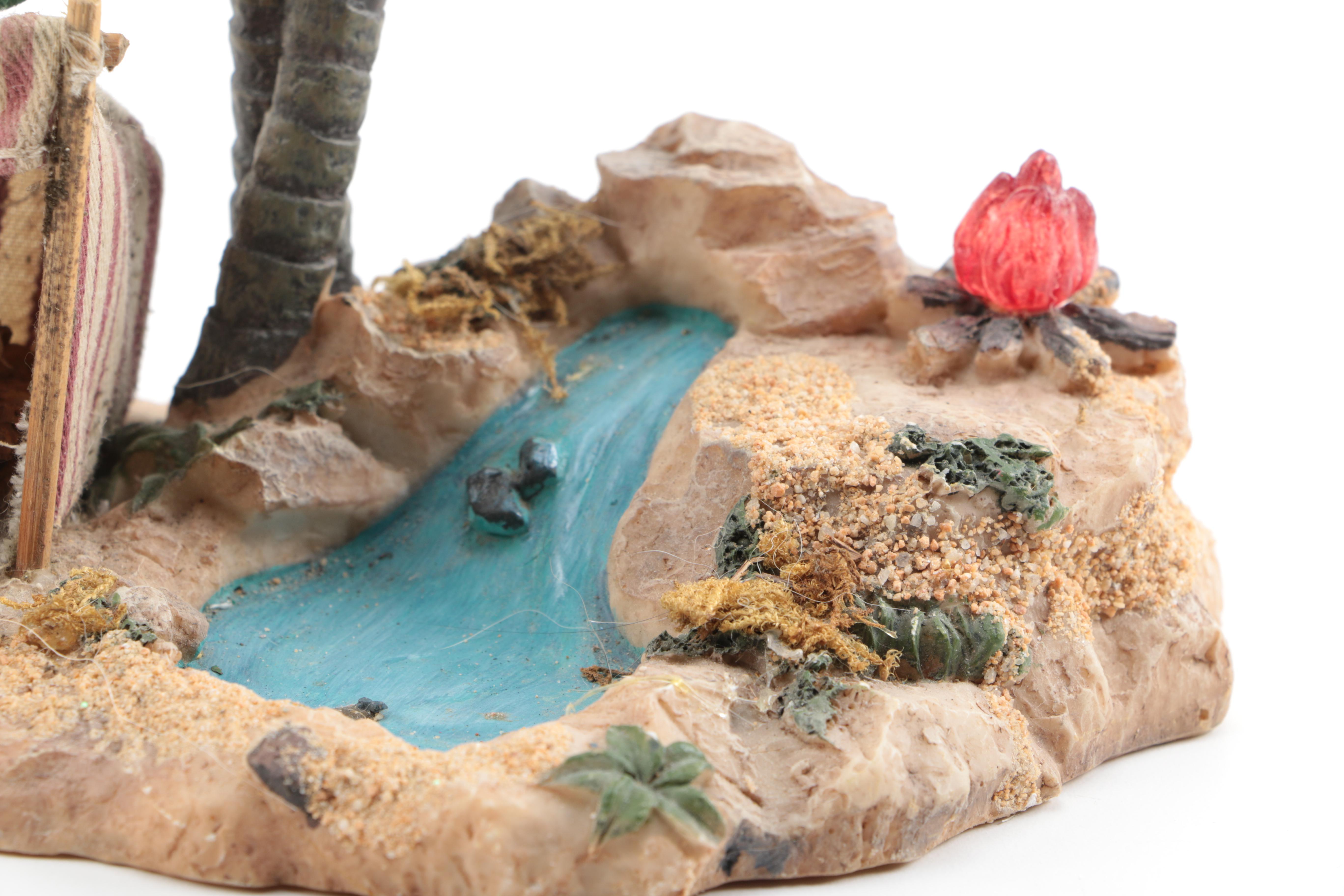 Nativity Scene That Includes The Bethlehem Village