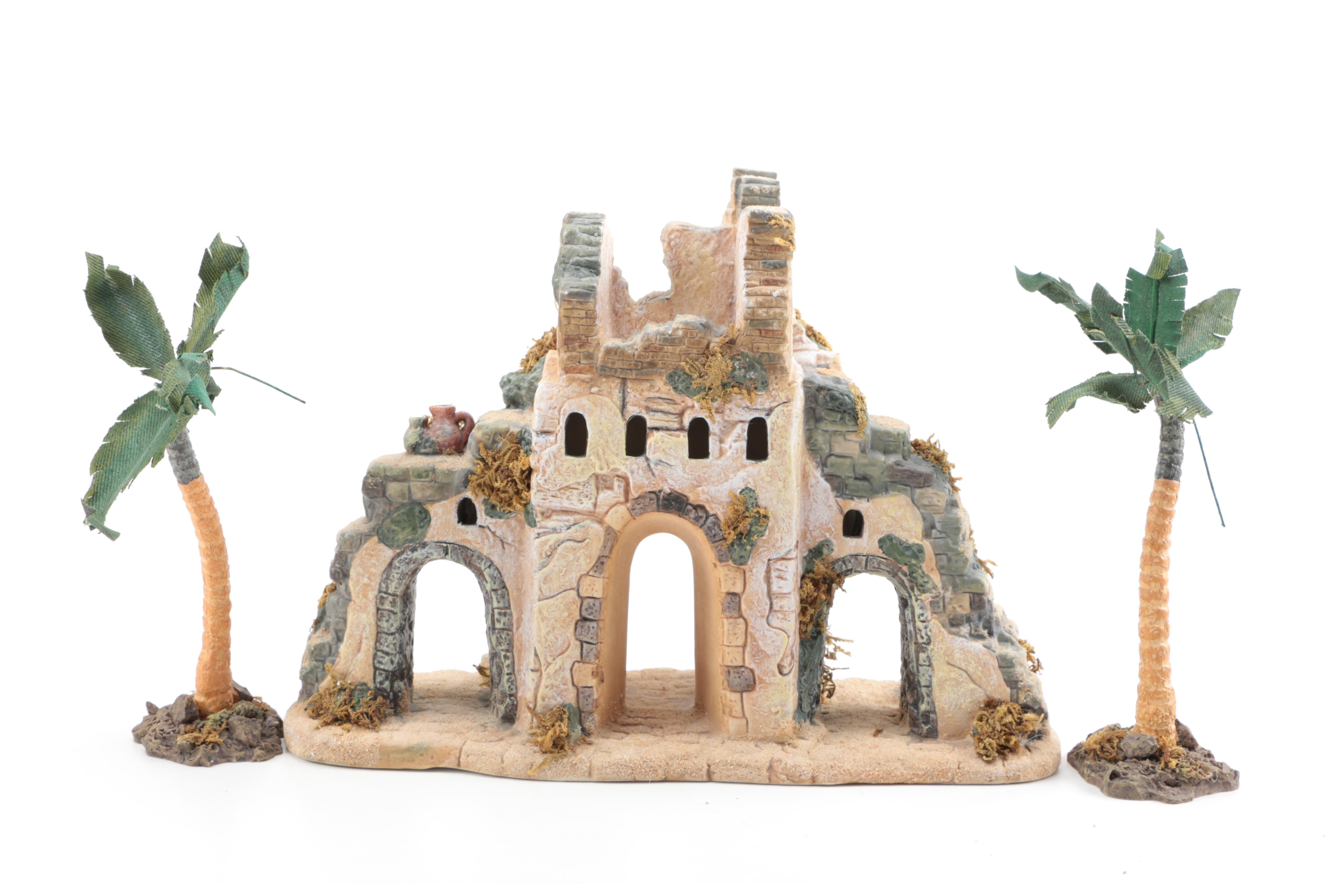 Nativity Scene That Includes The Bethlehem Village