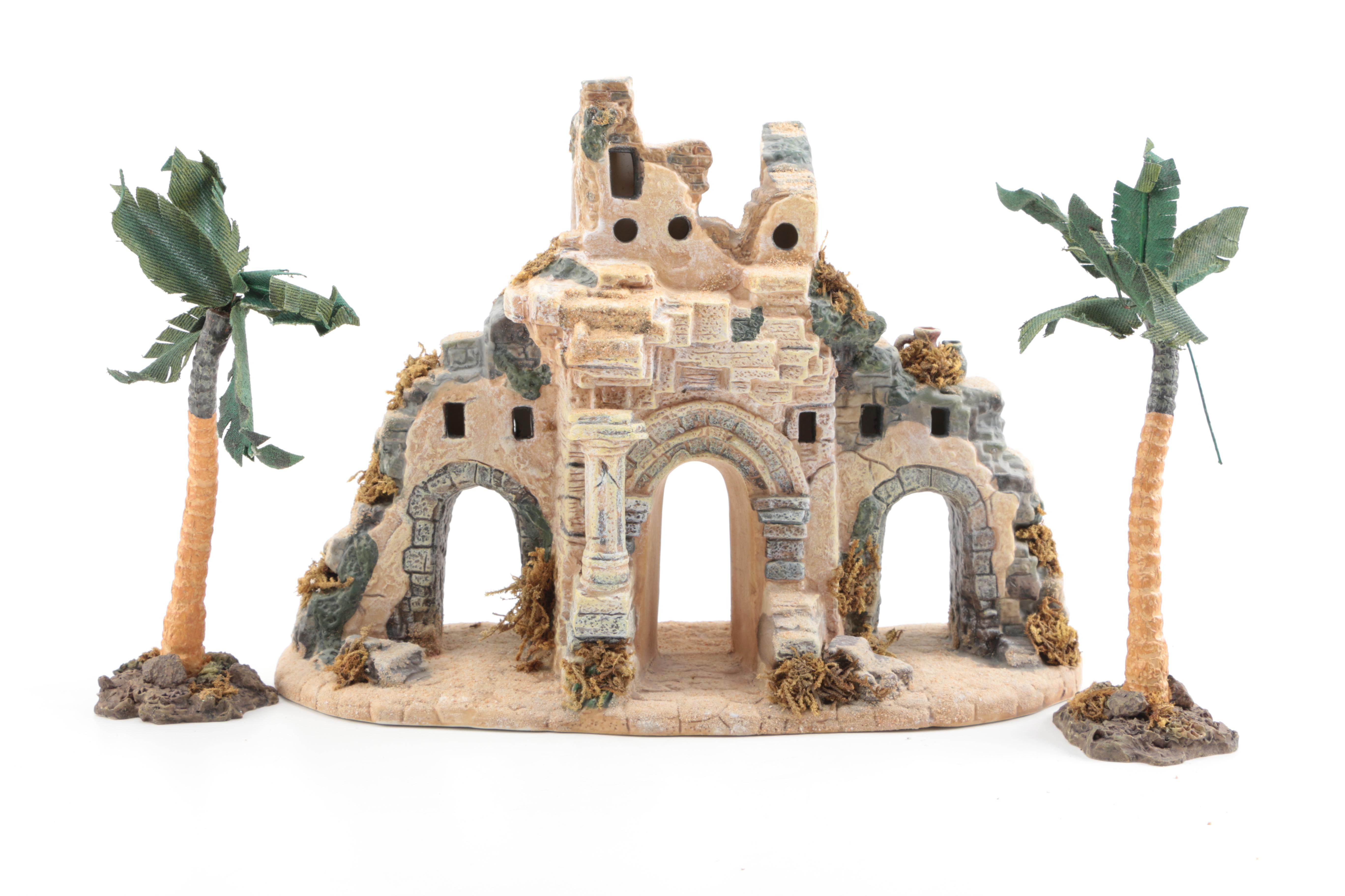 Nativity Scene That Includes The Bethlehem Village