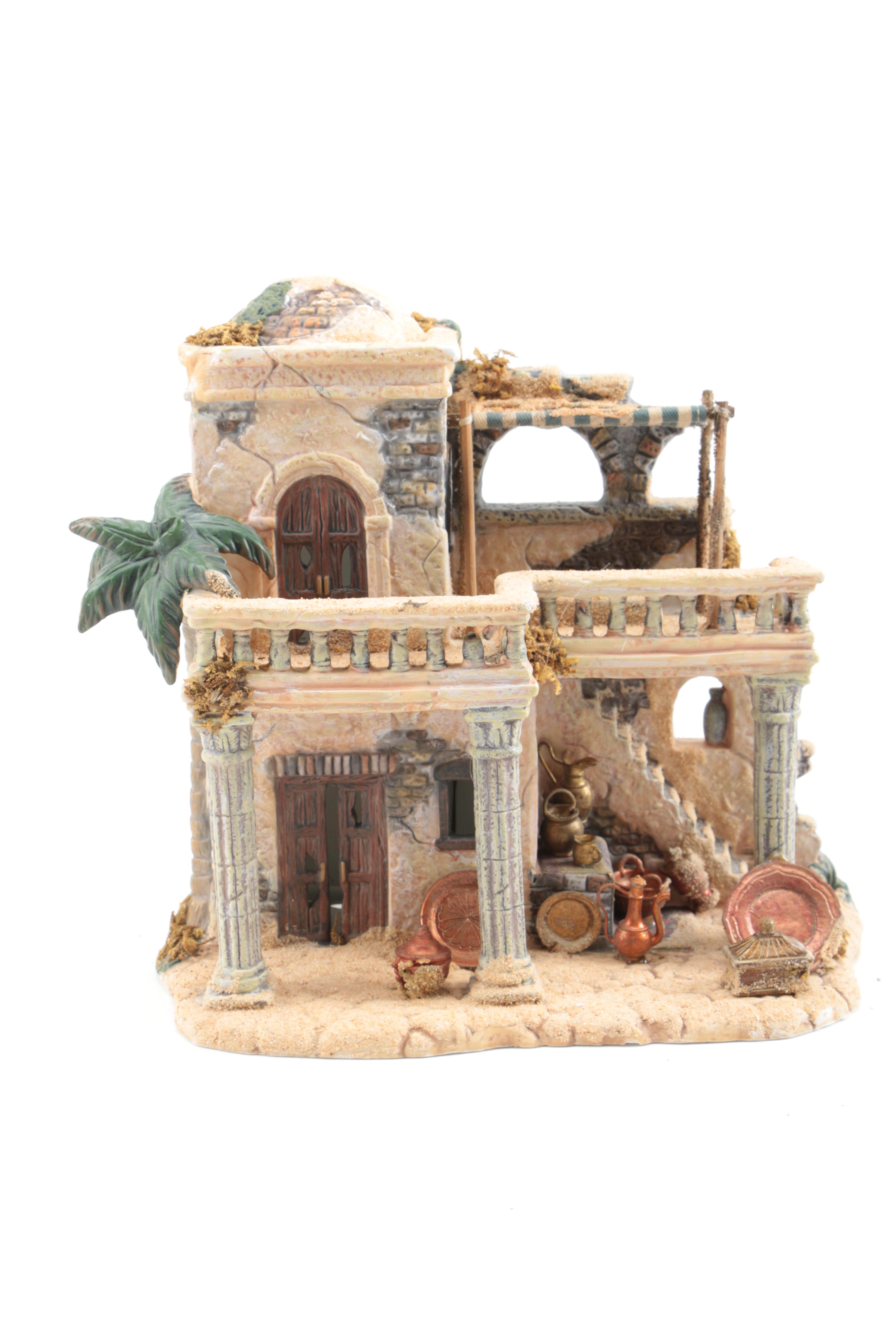 Nativity Scene That Includes The Bethlehem Village