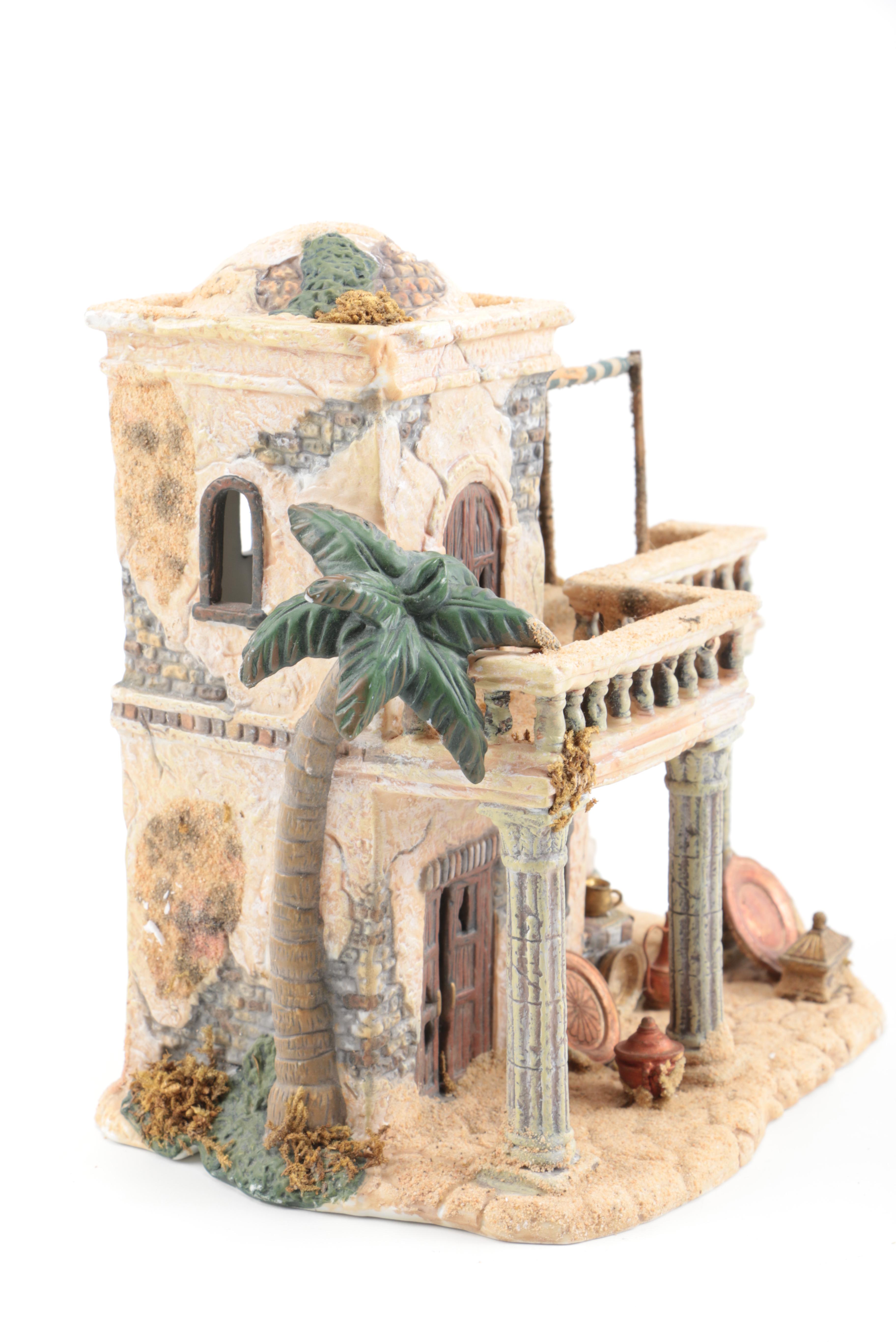 Nativity Scene That Includes The Bethlehem Village