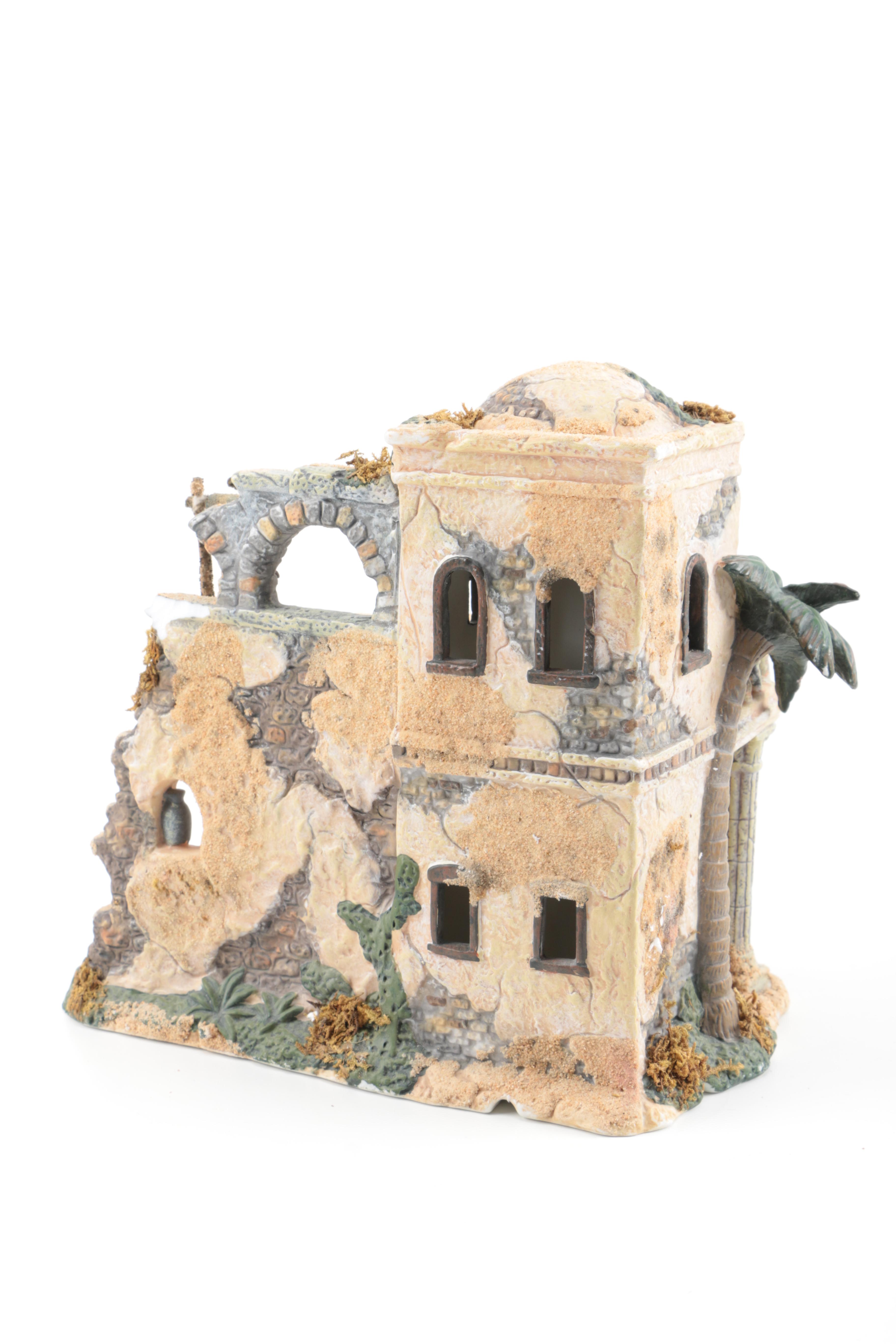 Nativity Scene That Includes The Bethlehem Village