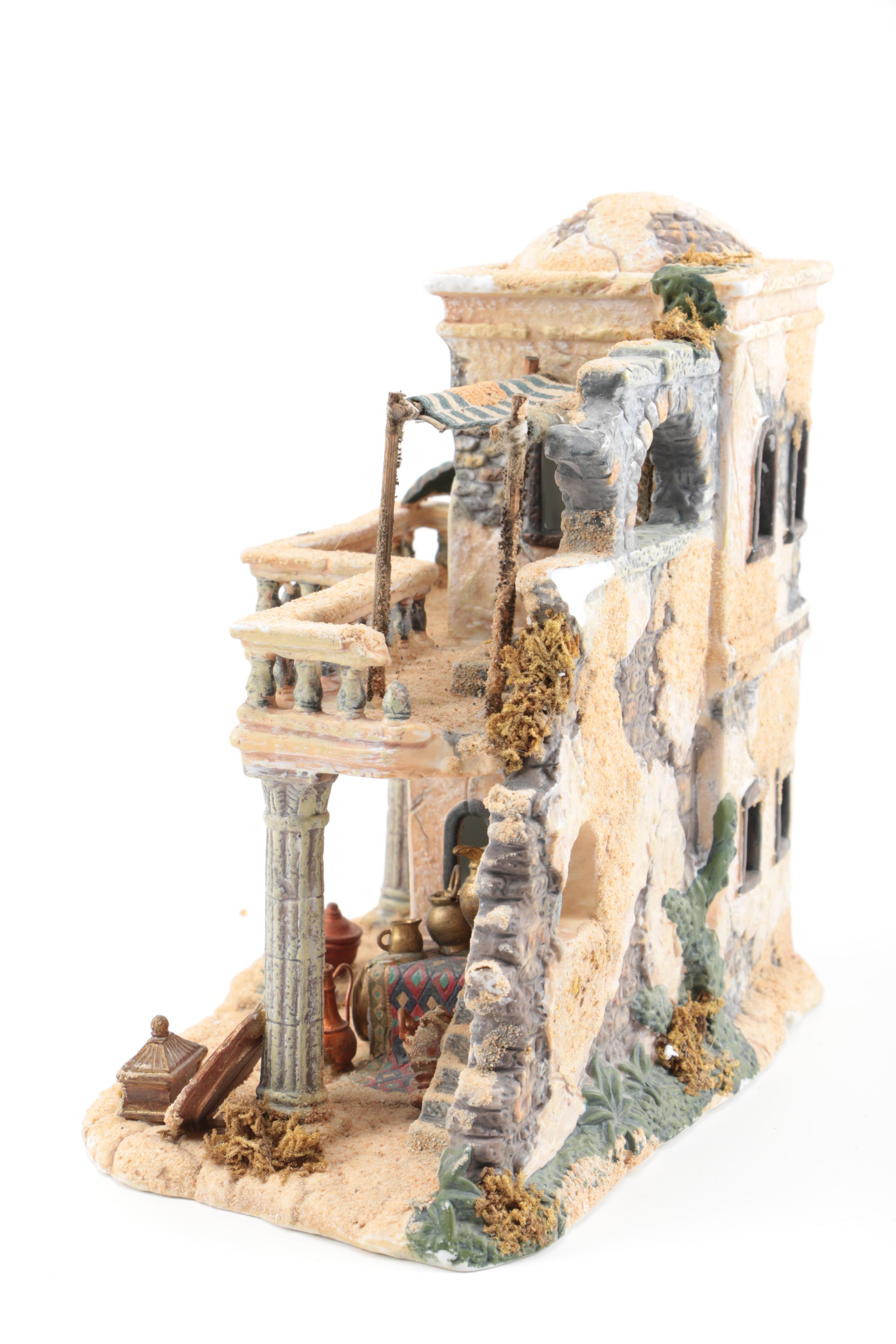 Nativity Scene That Includes The Bethlehem Village