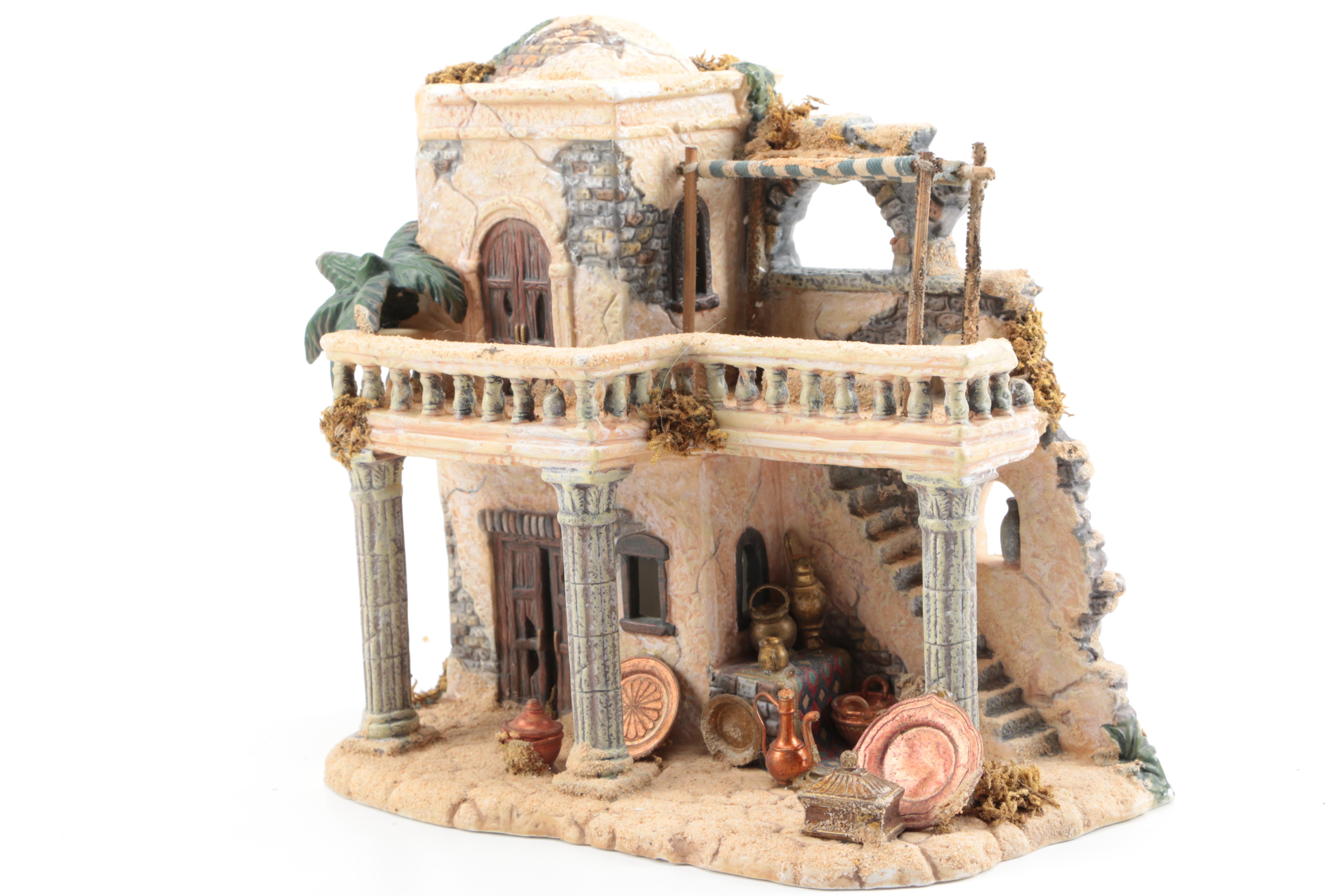 Nativity Scene That Includes The Bethlehem Village