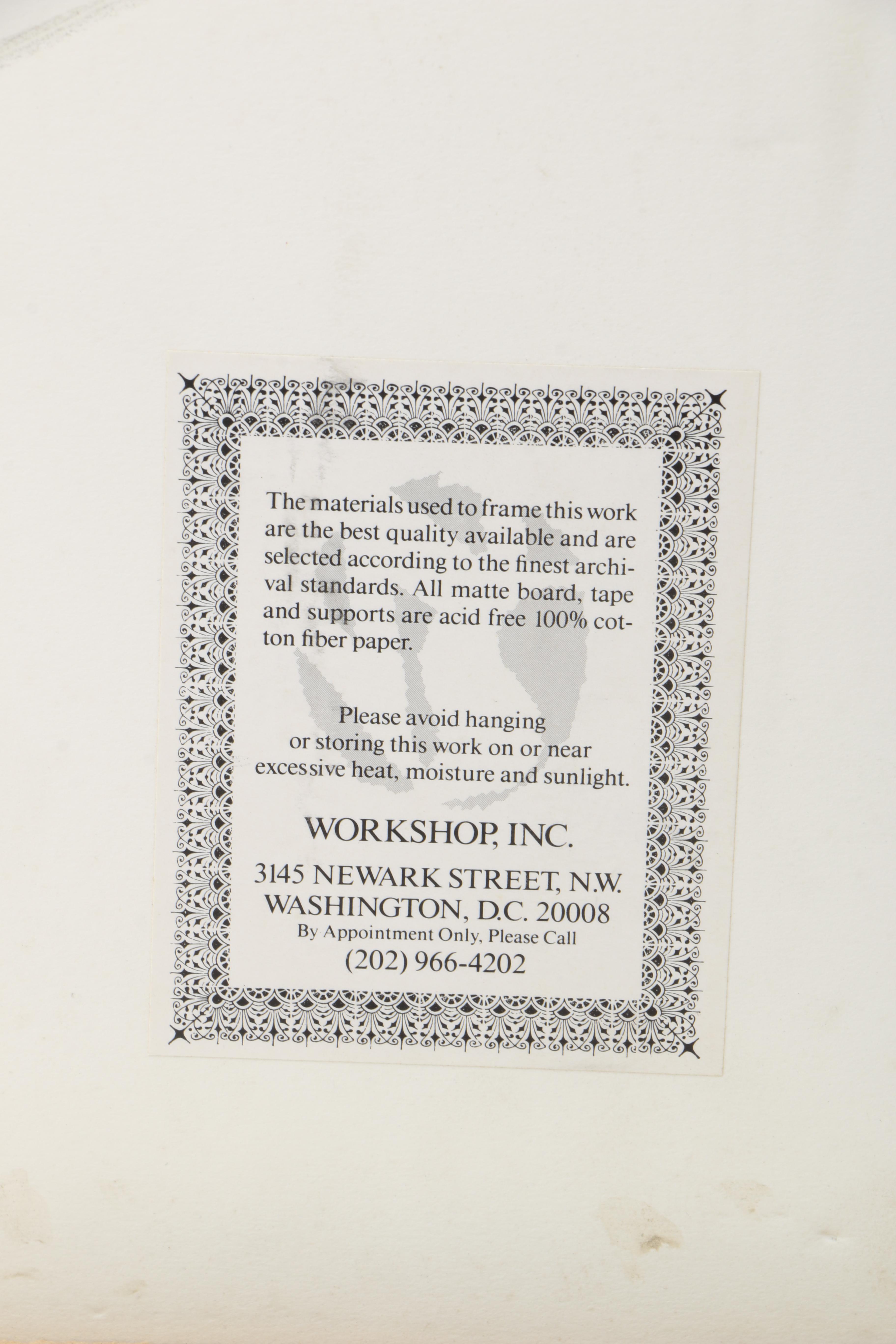 1983 Ed Bernstein Limited Edition Lithograph "Architecture Lesson II"