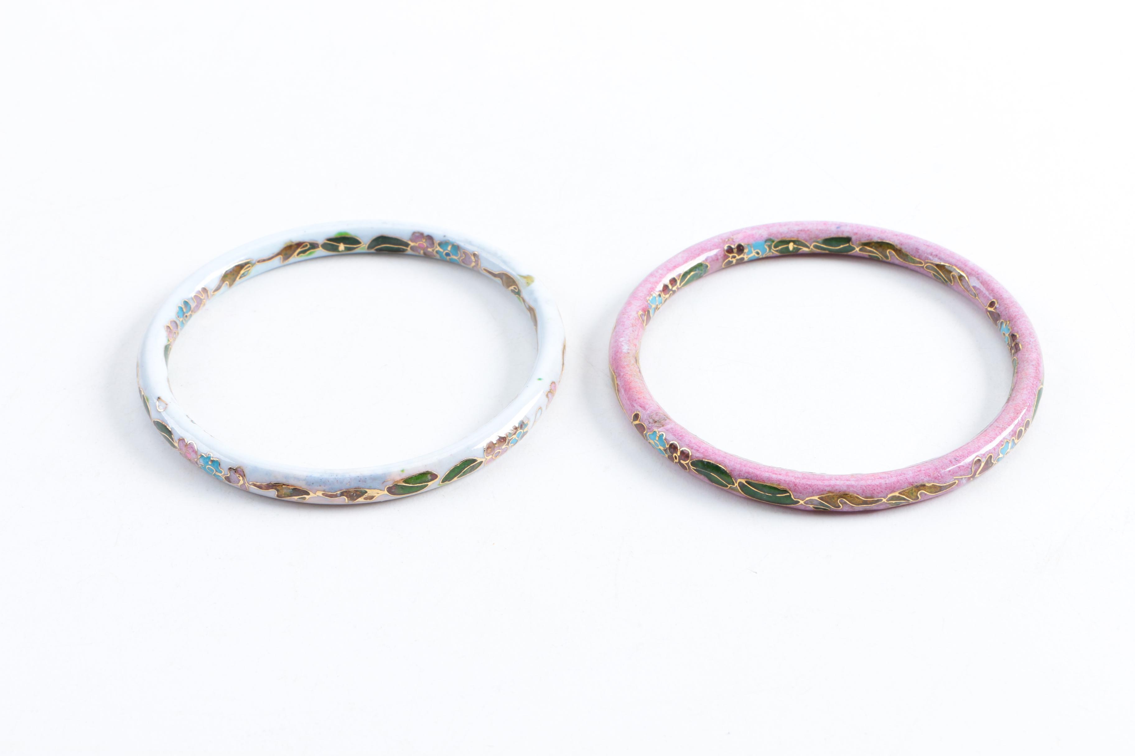 Assorted Cloisonne Bangle Bracelets