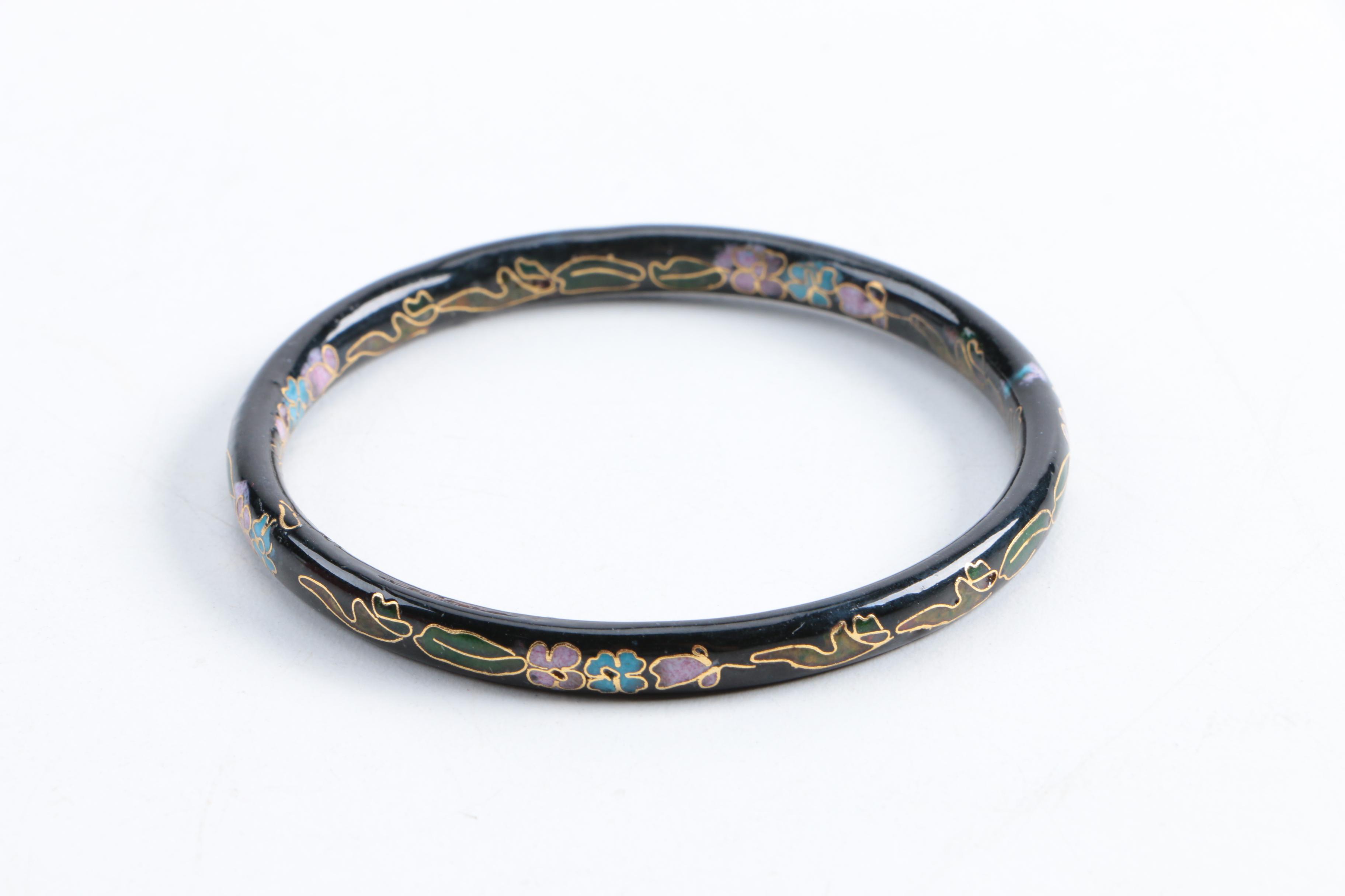 Assorted Cloisonne Bangle Bracelets