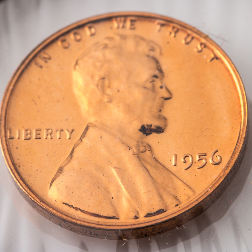1956 Lincoln Wheat Cent Proof Coin