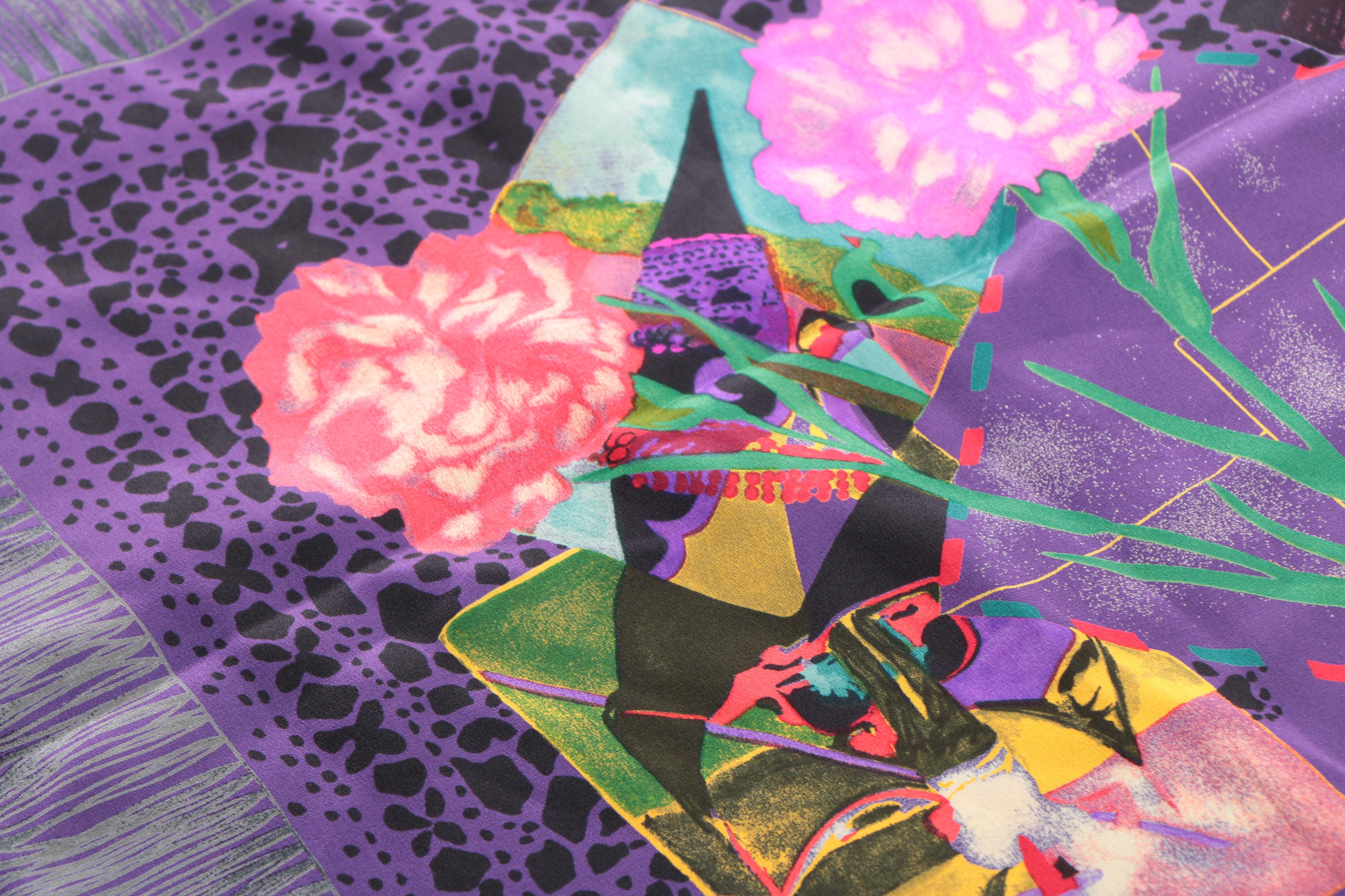 Christian Lacroix Postcard Scene Silk Scarf