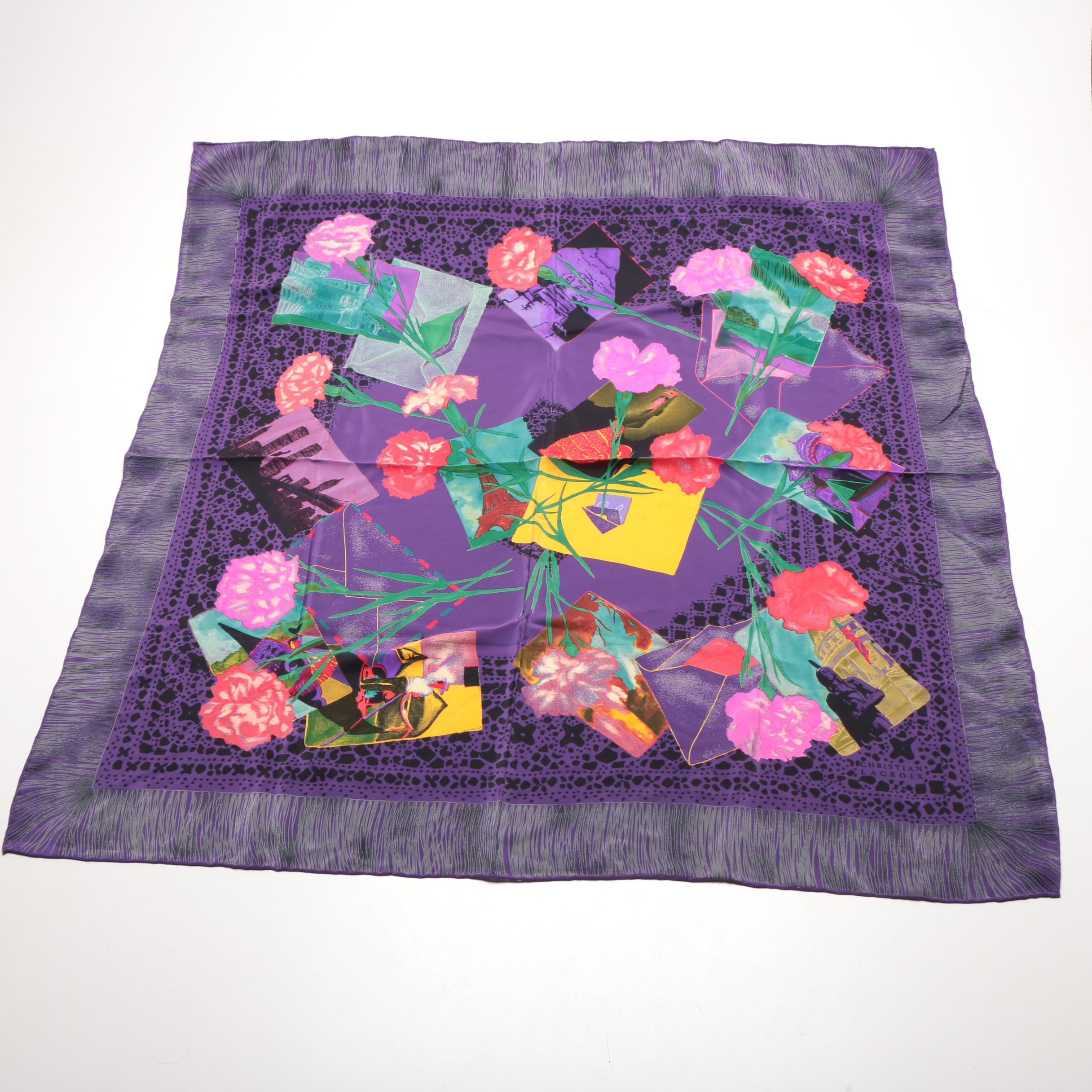 Christian Lacroix Postcard Scene Silk Scarf