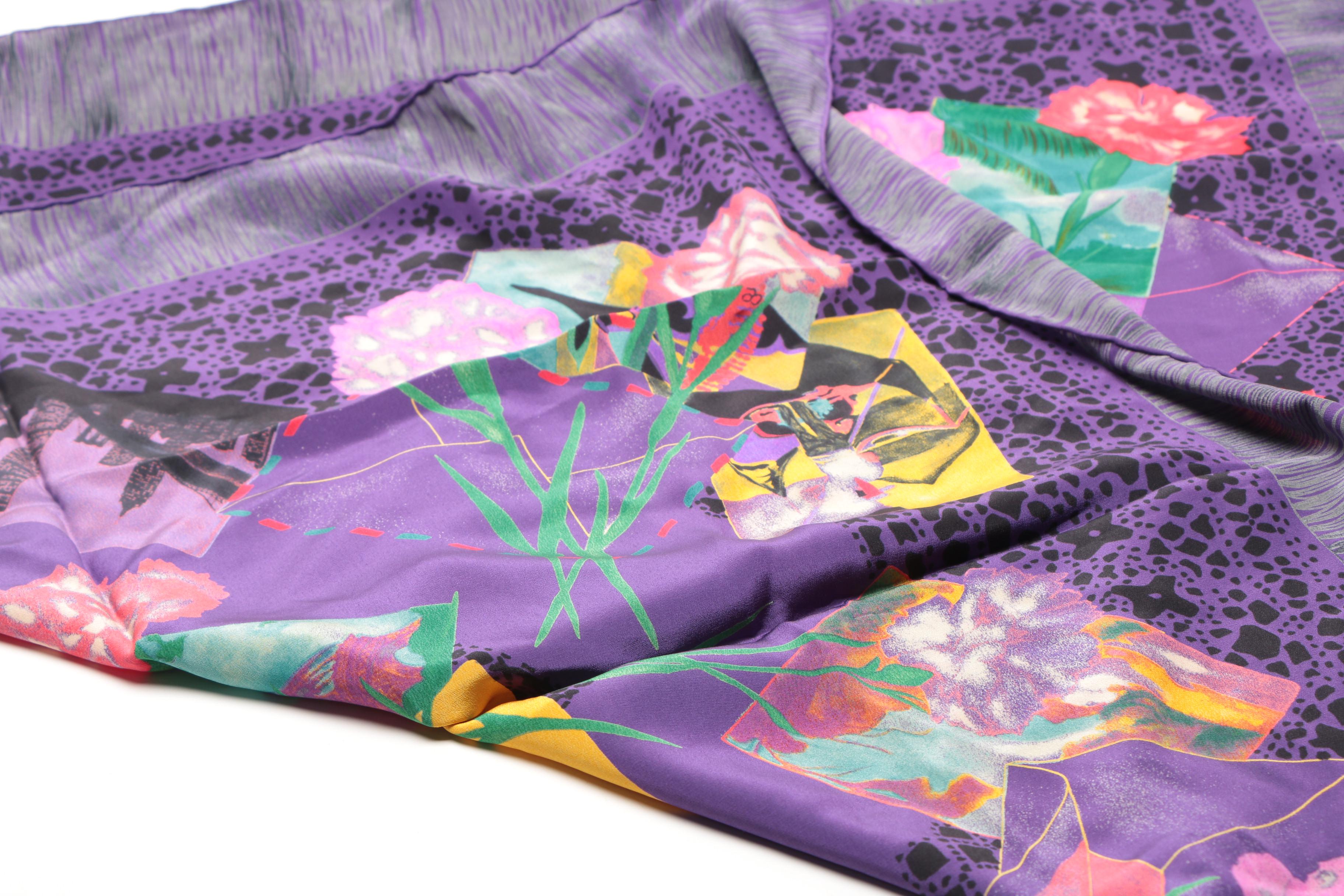 Christian Lacroix Postcard Scene Silk Scarf