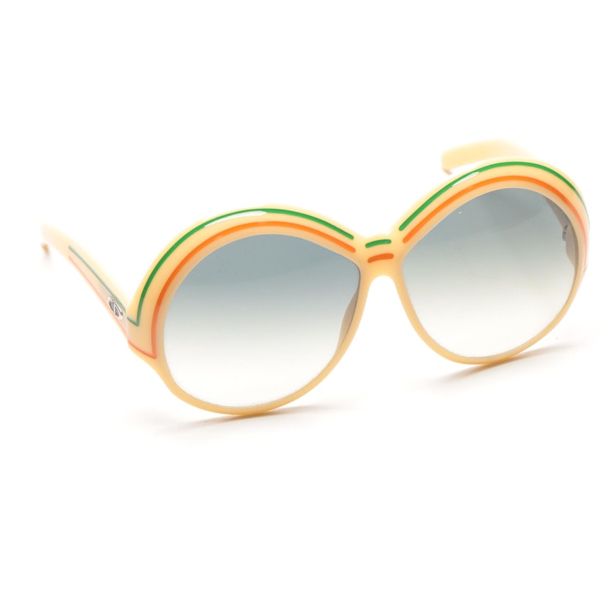 Circa 1970s Christian Dior Oversized Sunglasses