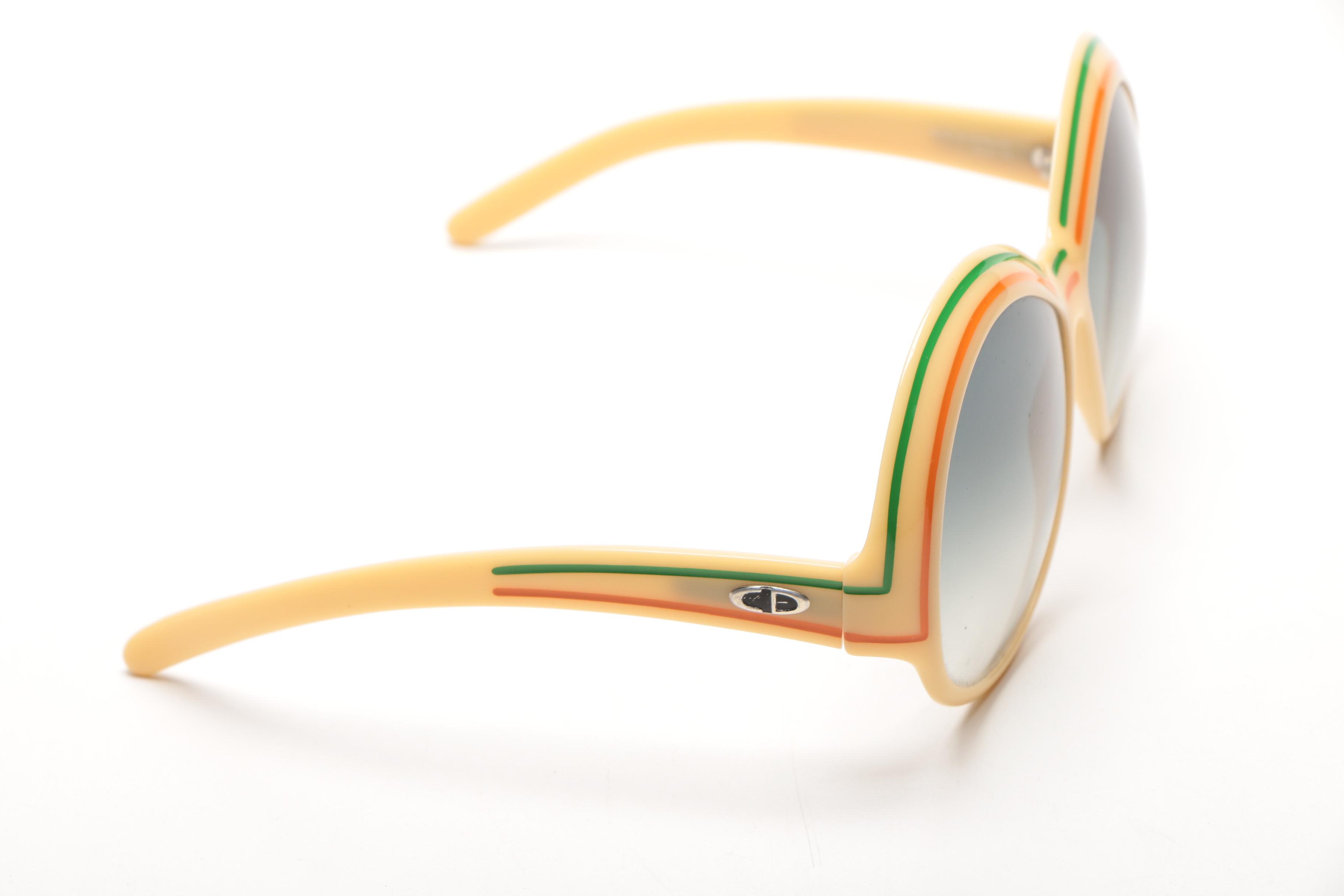 Circa 1970s Christian Dior Oversized Sunglasses