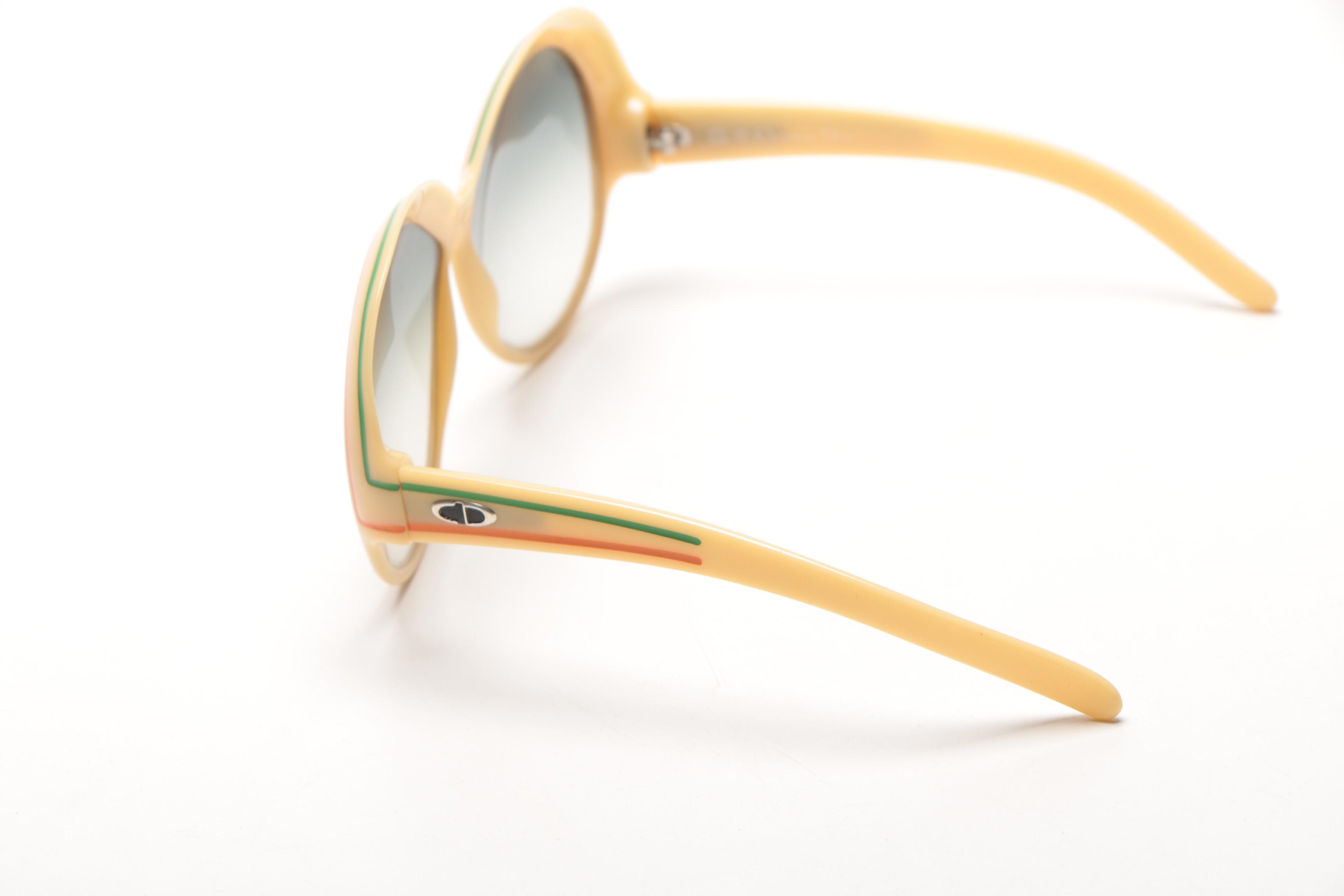 Circa 1970s Christian Dior Oversized Sunglasses