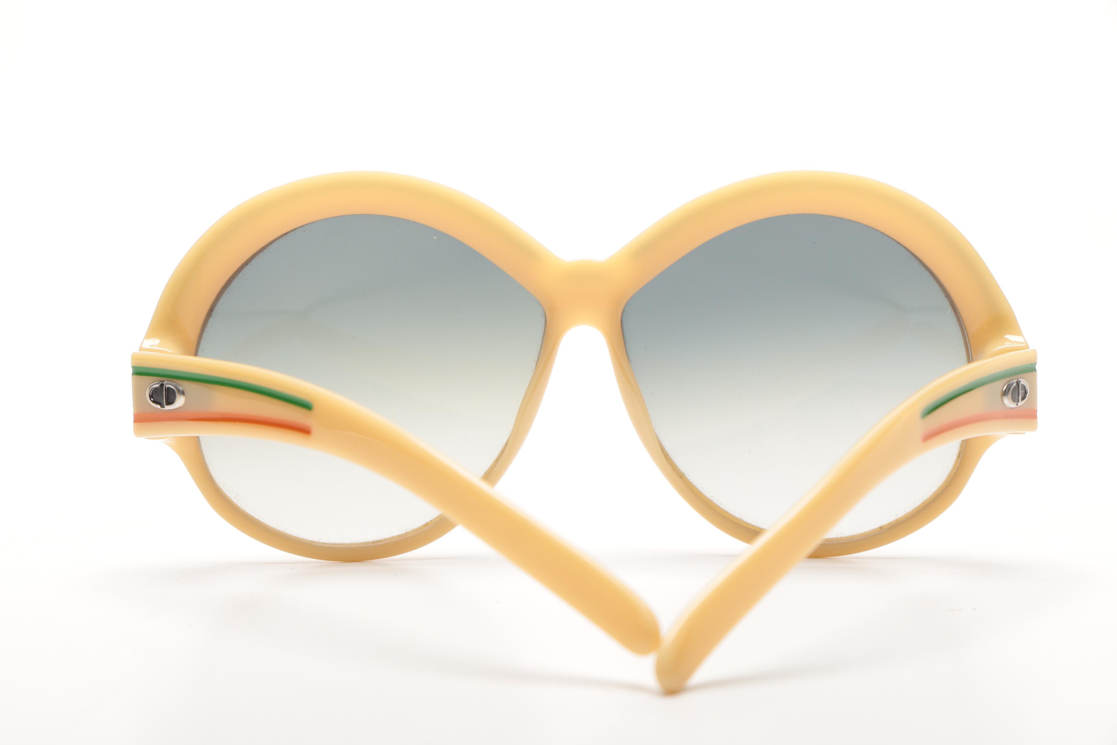 Circa 1970s Christian Dior Oversized Sunglasses