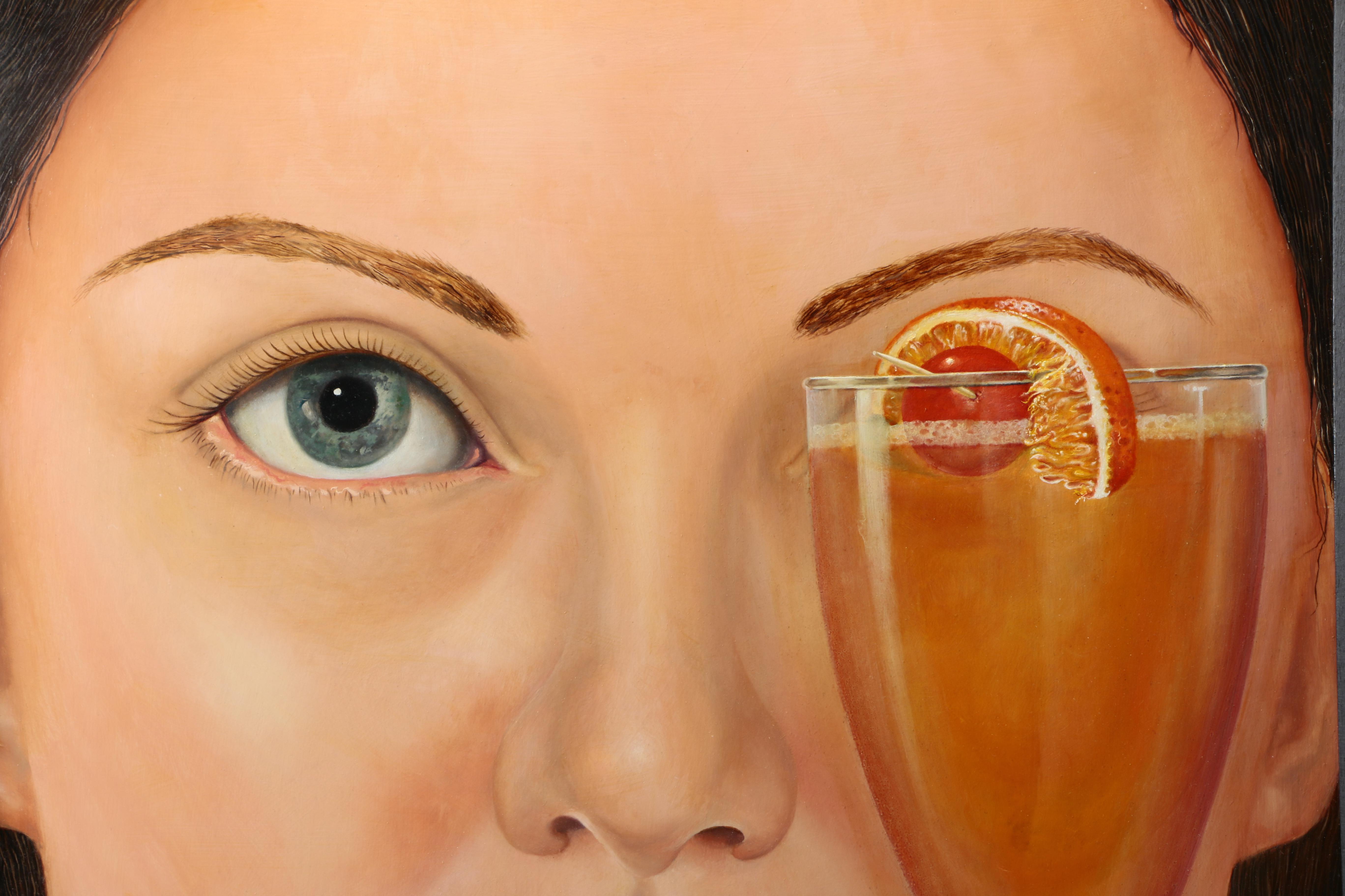 Louise Craven Oil Painting on Masonite "Skol"