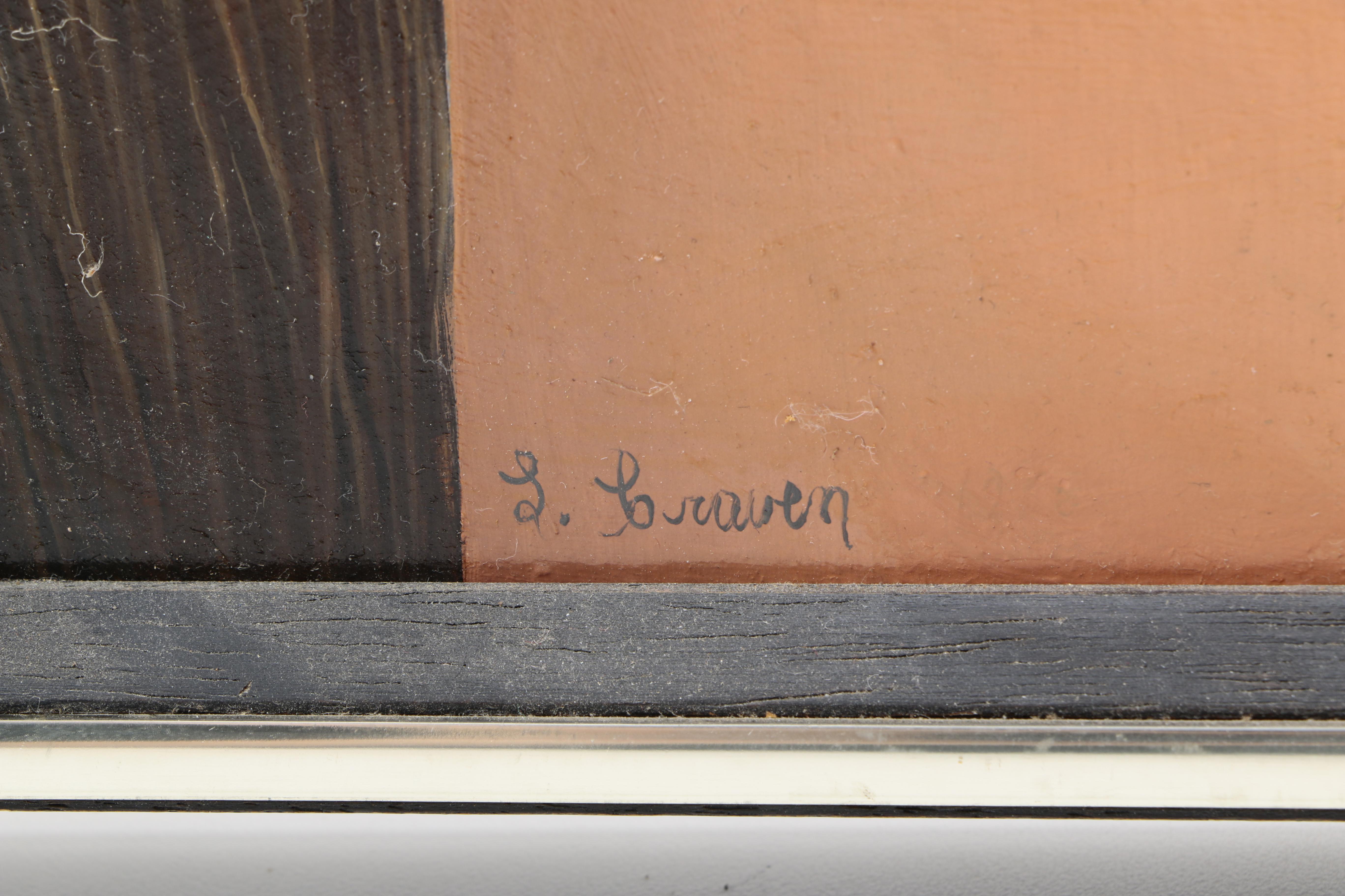 Louise Craven Oil Painting on Masonite "Skol"