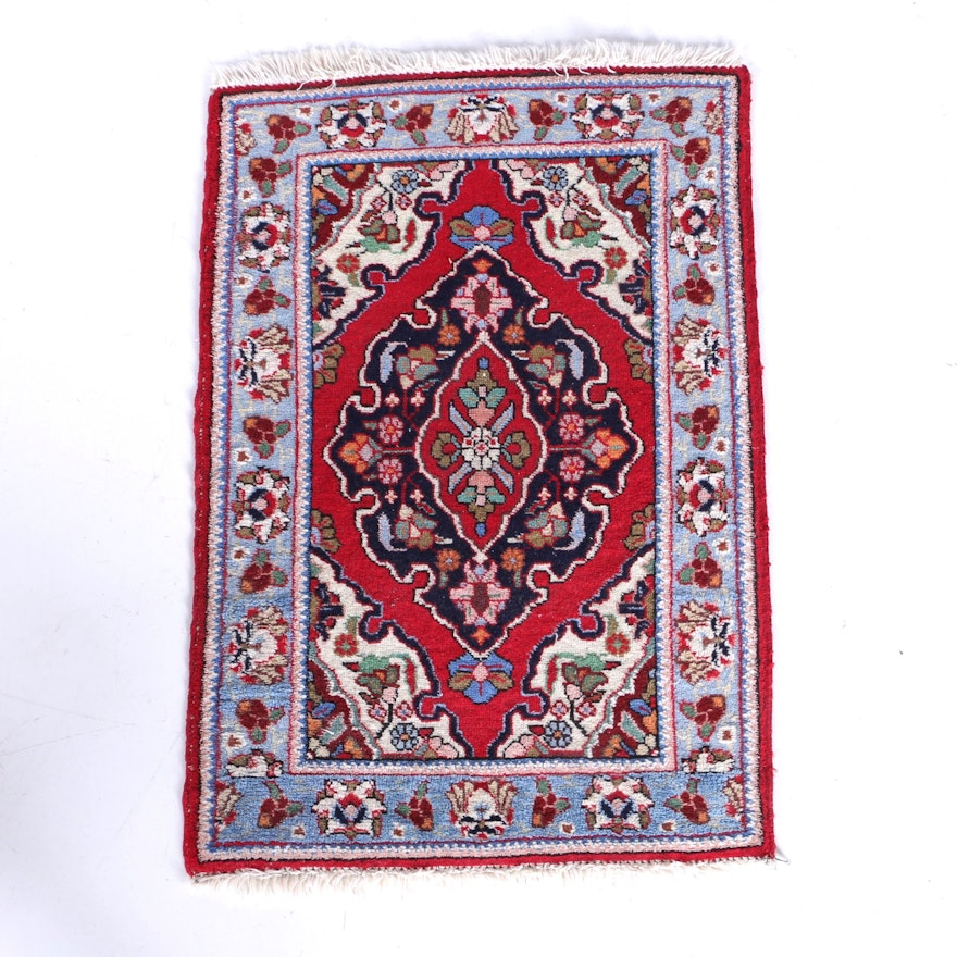 Hand-Knotted Indo-Persian Accent Rug