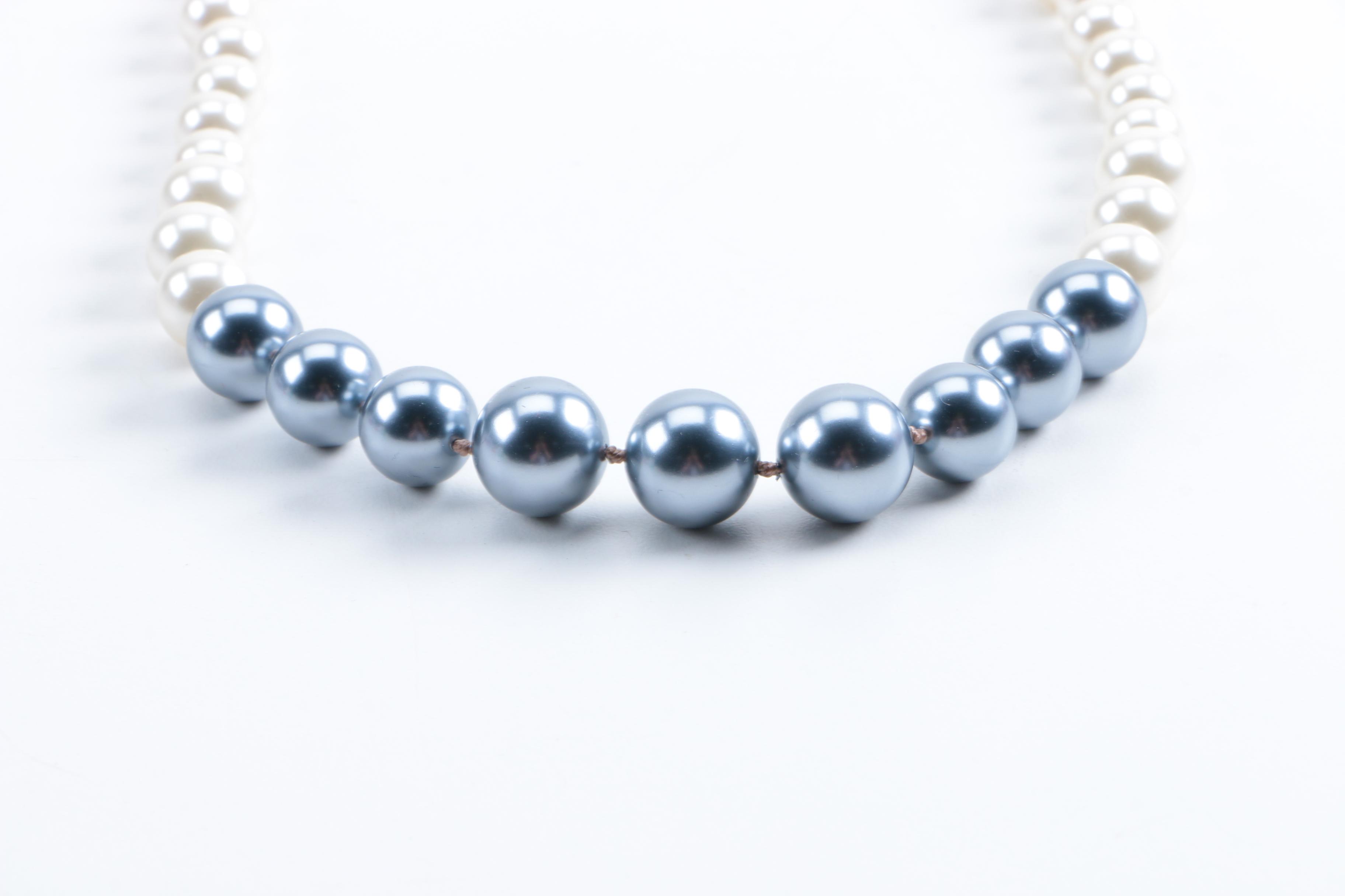 Kenneth Jay Lane Faux Pearl Necklace