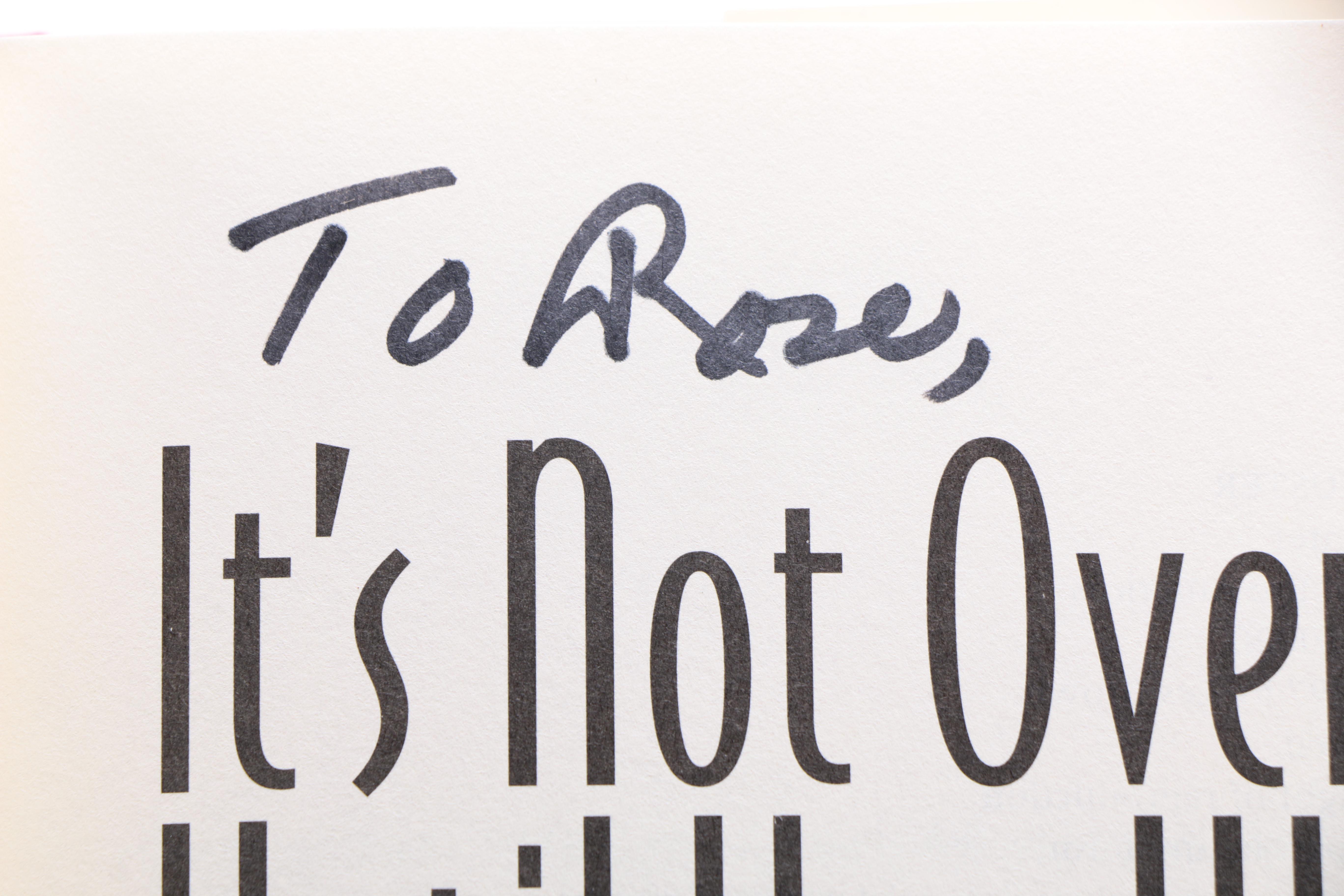 Signed Copy of "It's Not Over Until You Win" by Les Brown