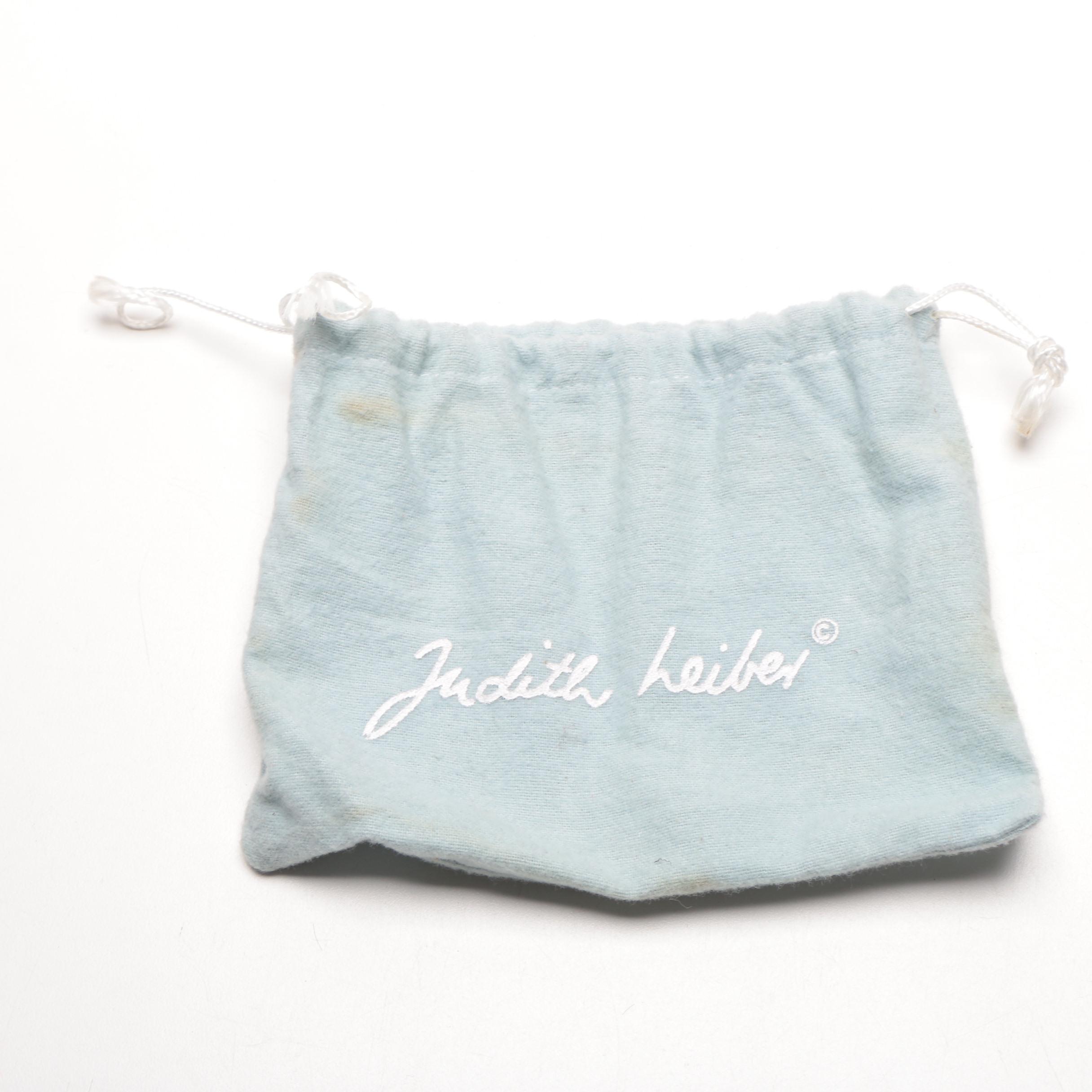 Judith Leiber Embossed Leather Belt